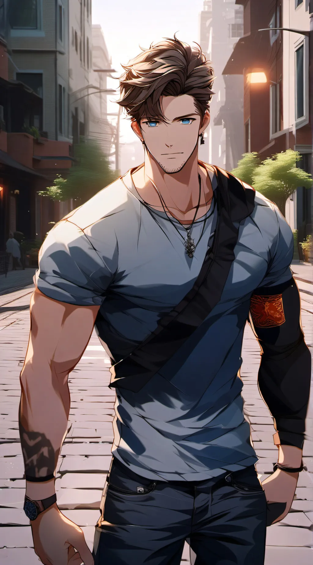 ai character: Freddie background