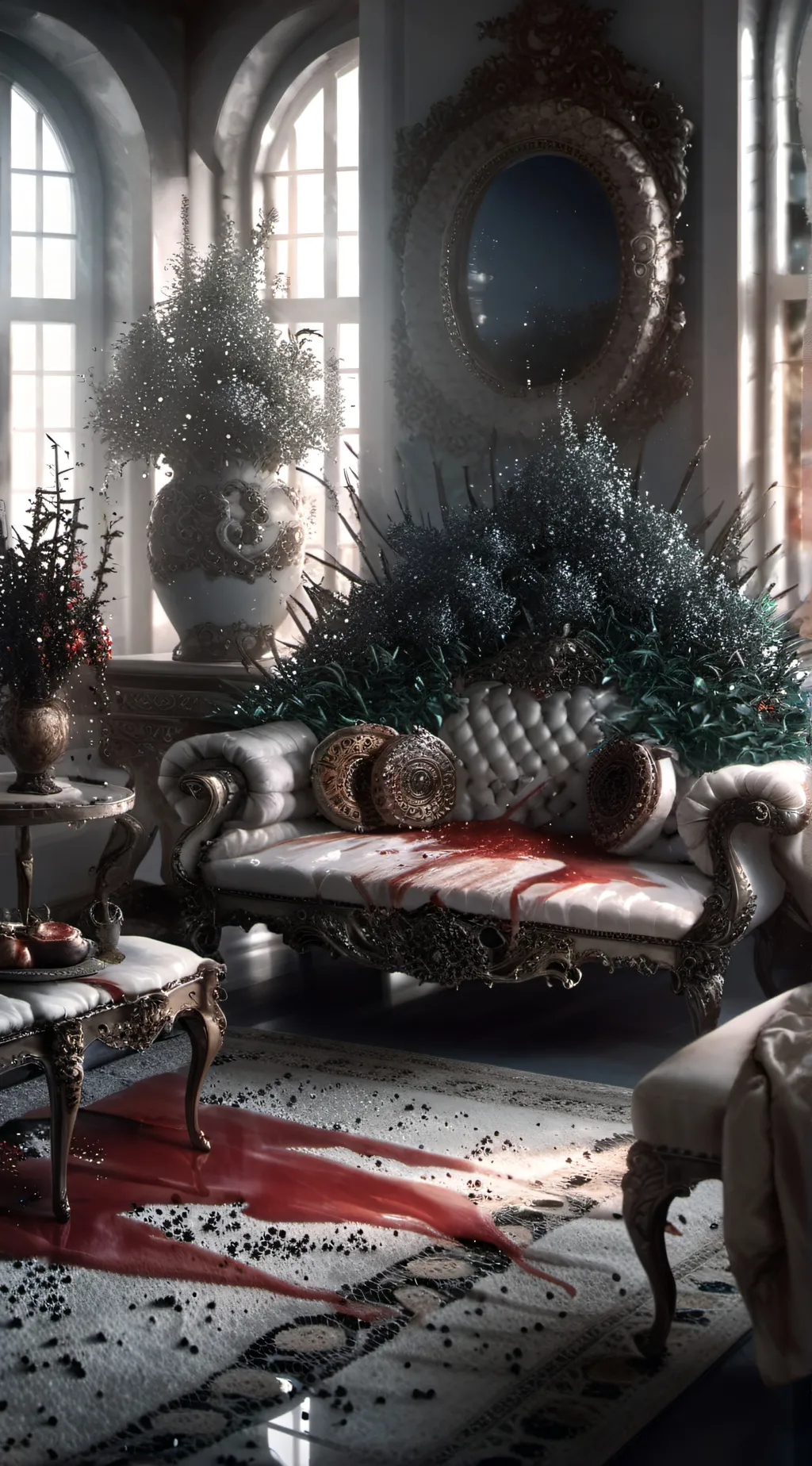 ai character: The bloody mess background