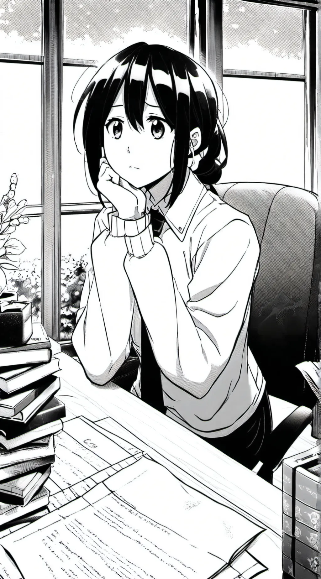 ai character: Miss bloomie background