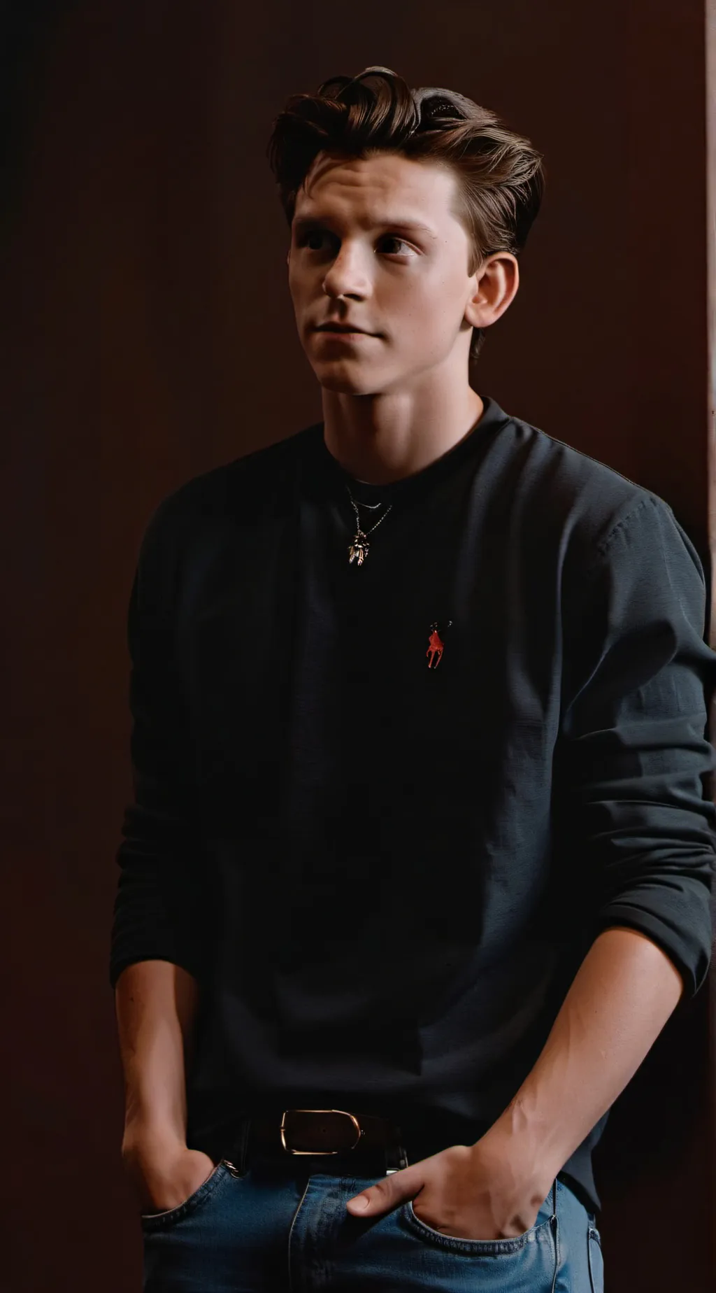 ai character: Tom Holland ❤️ background