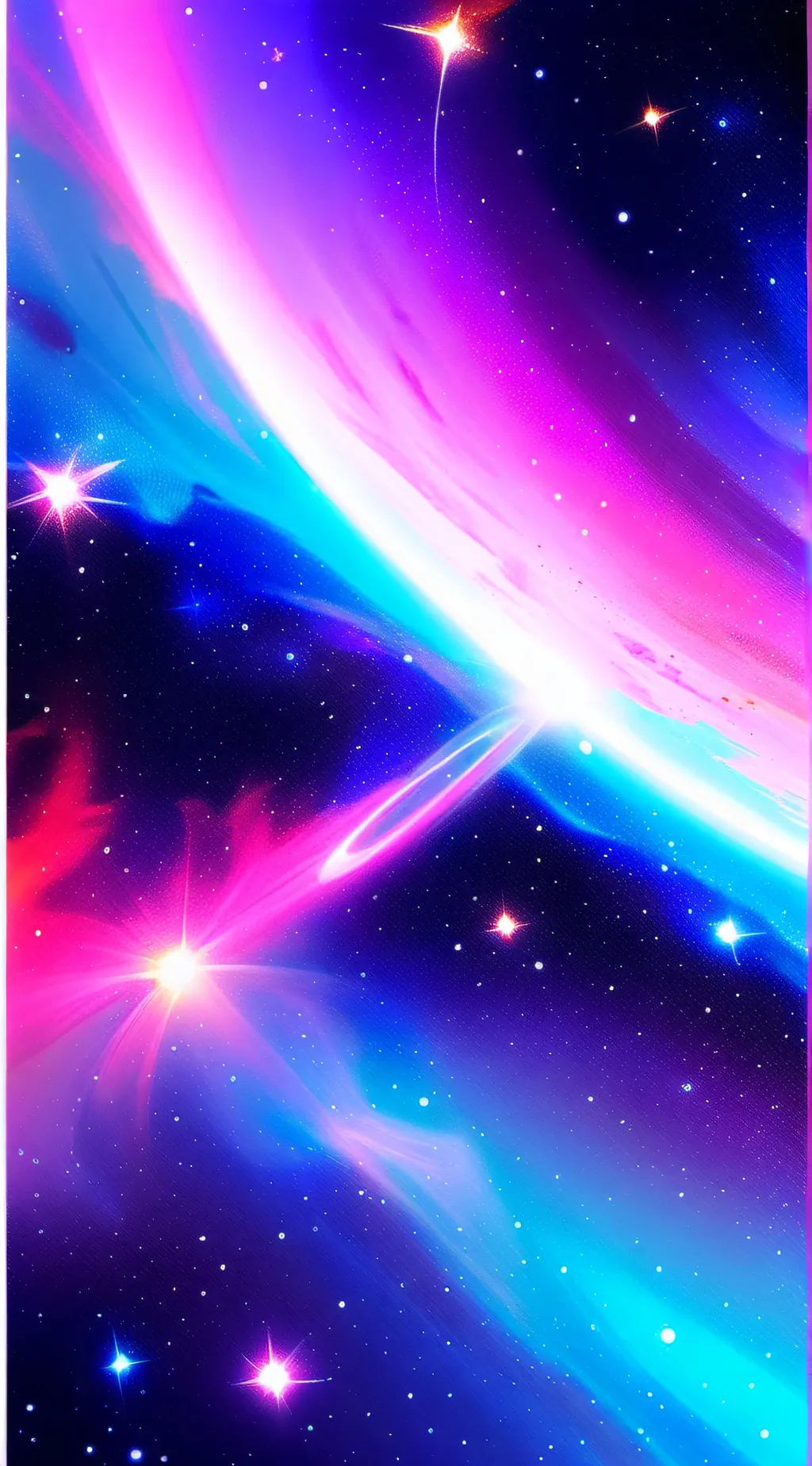 ai character: sun and moon show. background