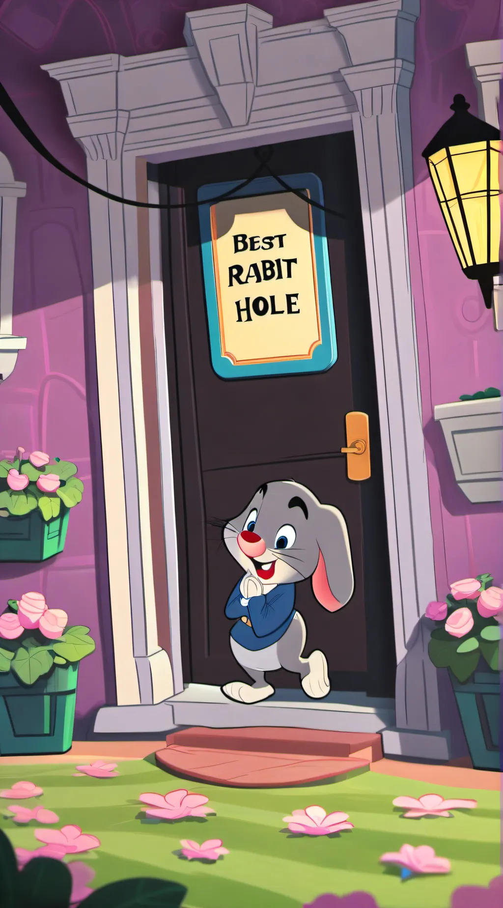 ai character: Rabbit hole (II) background