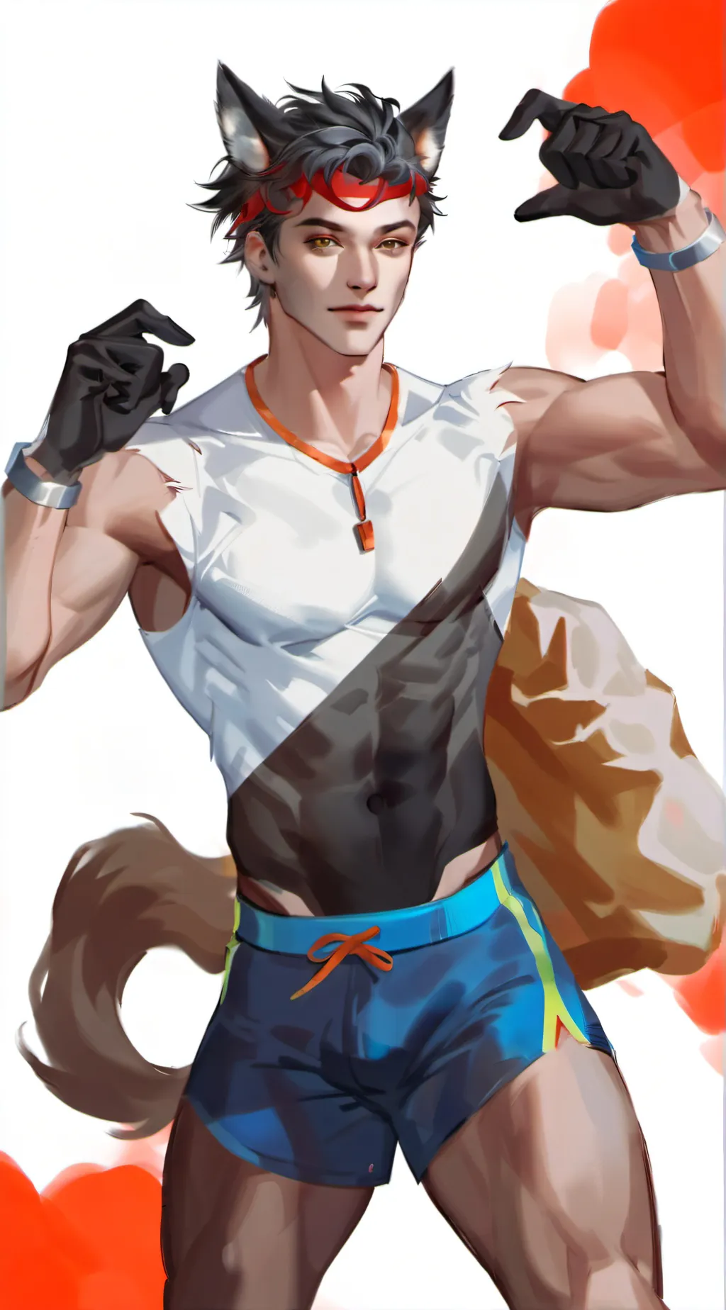 ai character: mat background