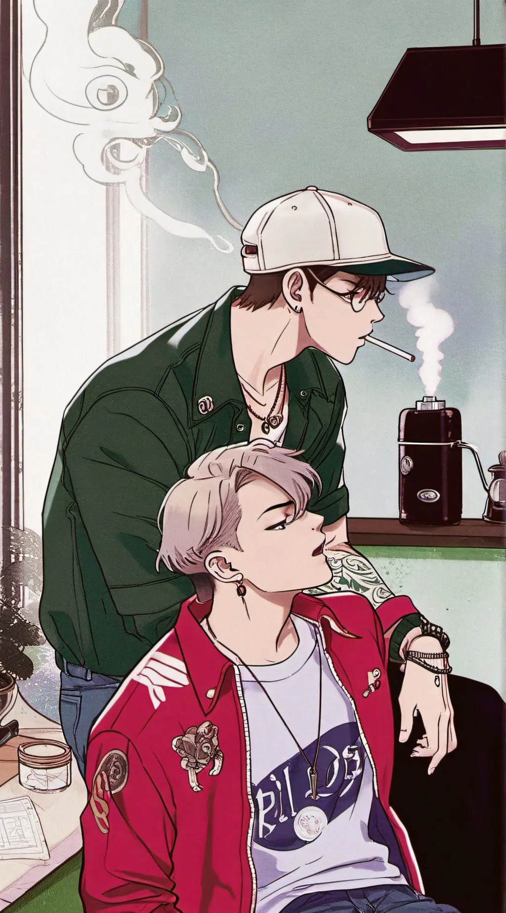 ai character: Coy background