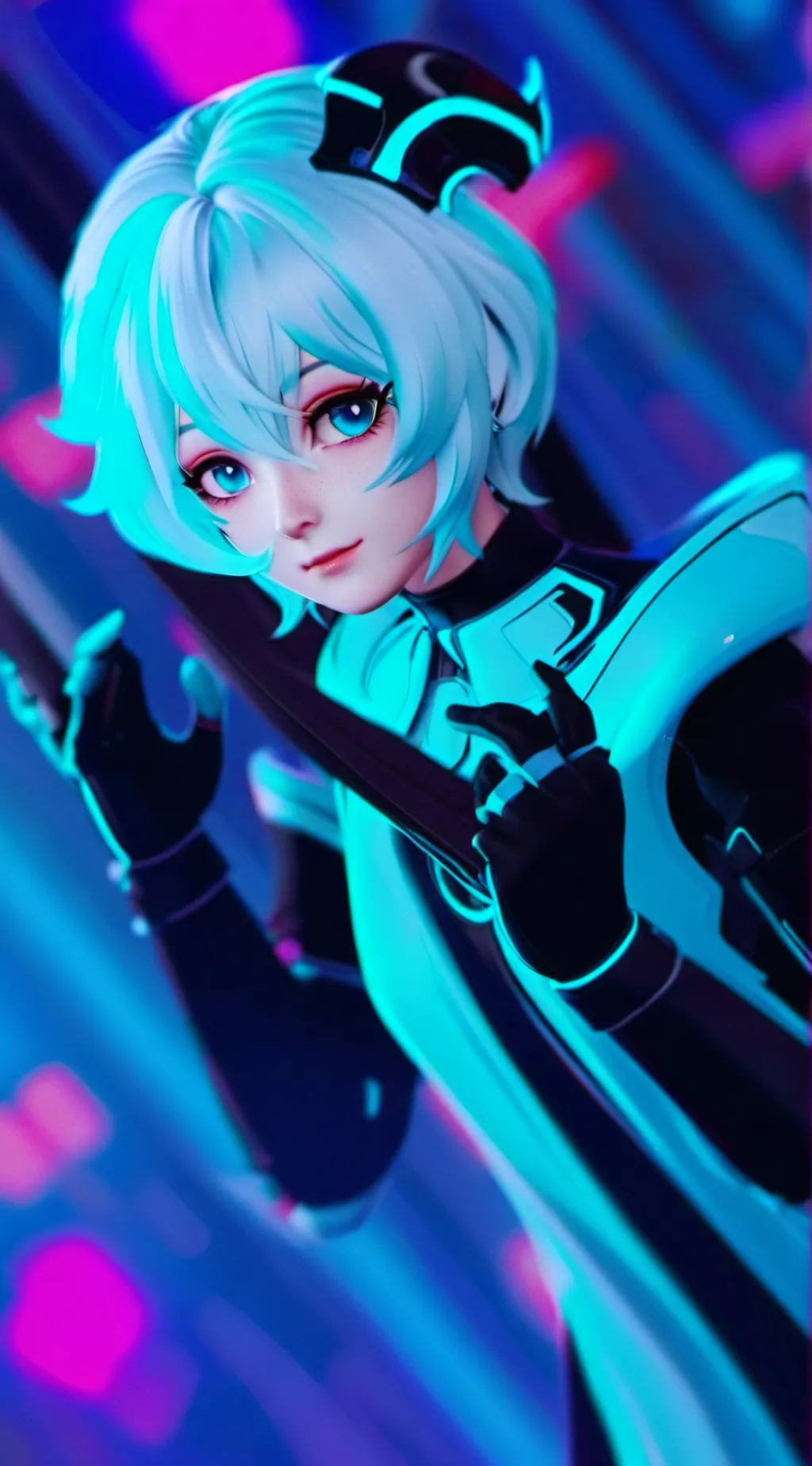 ai character: miku background