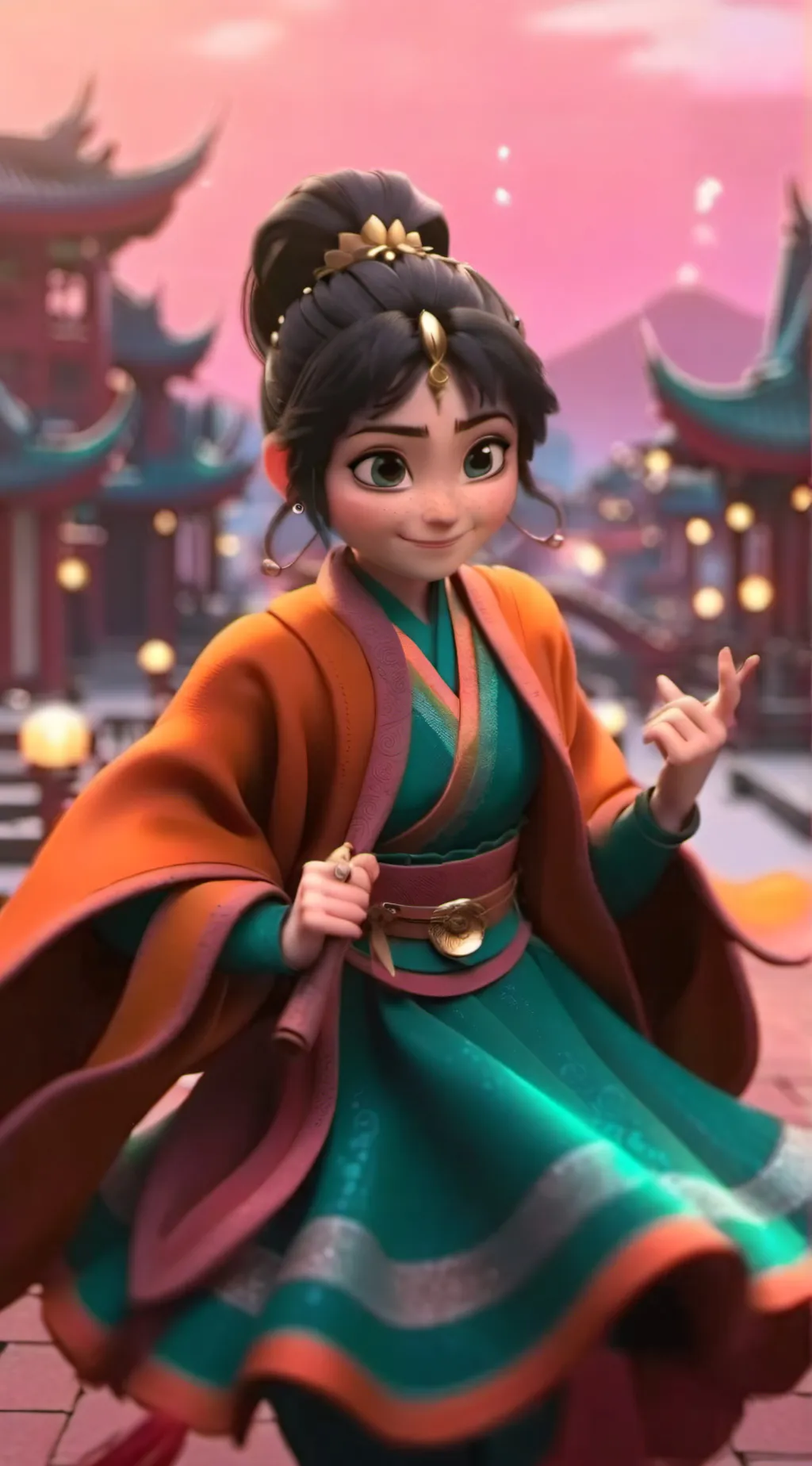 ai character: Carolina  background