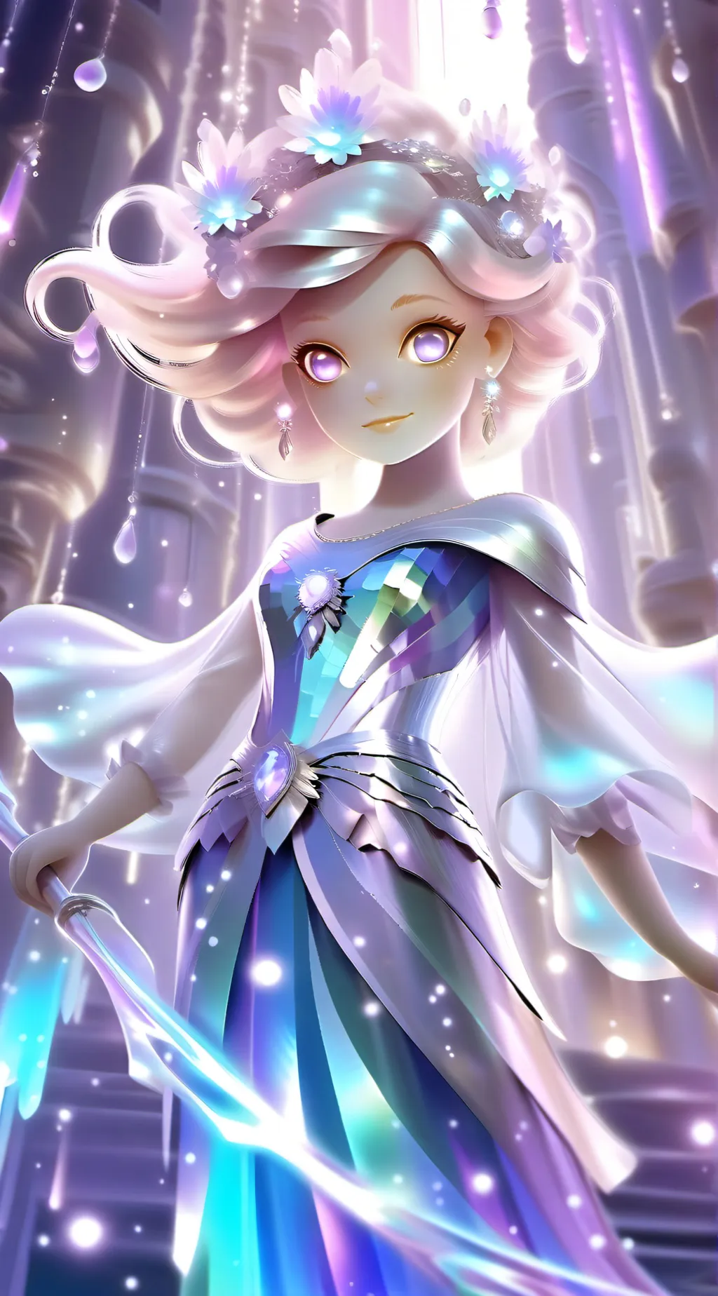 ai character: Leafy background