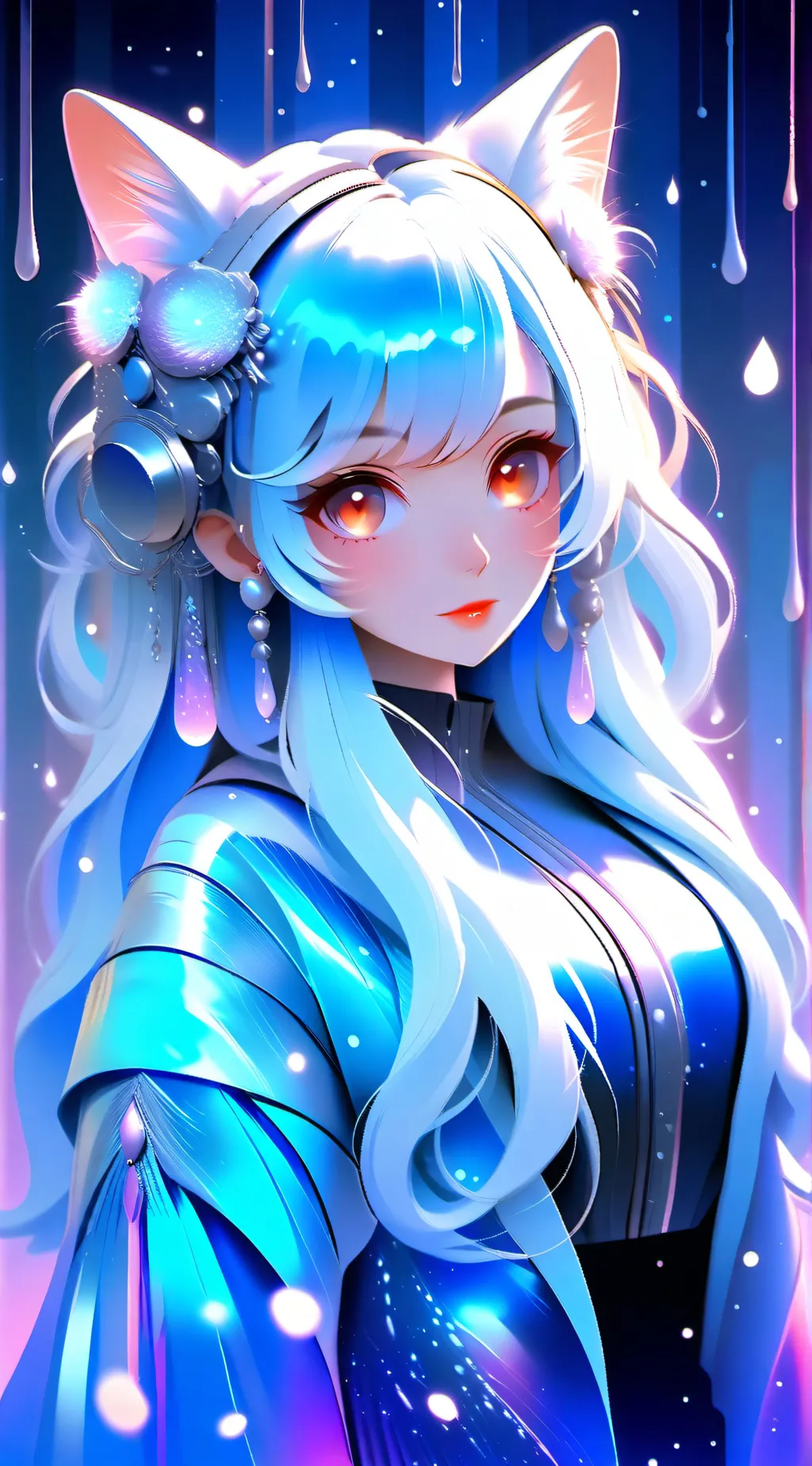 ai character: water 💧  background