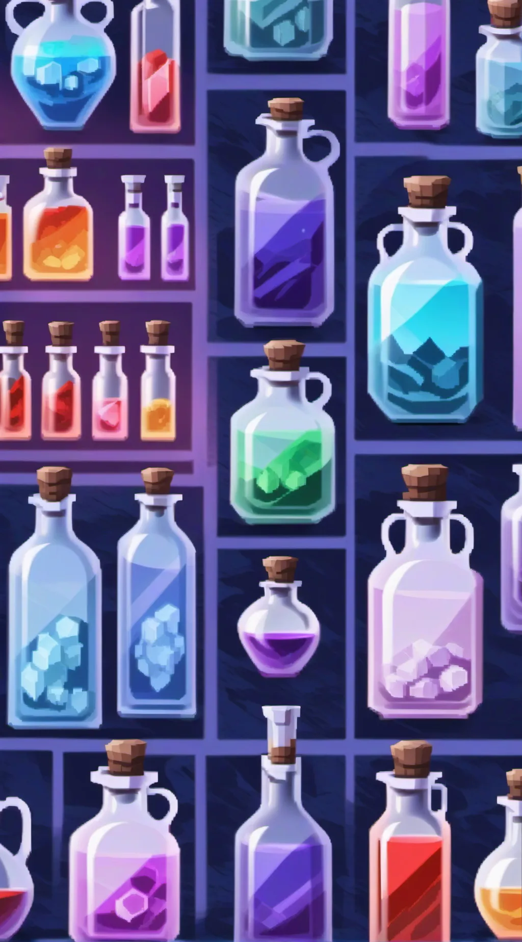 ai character: potion Factory background