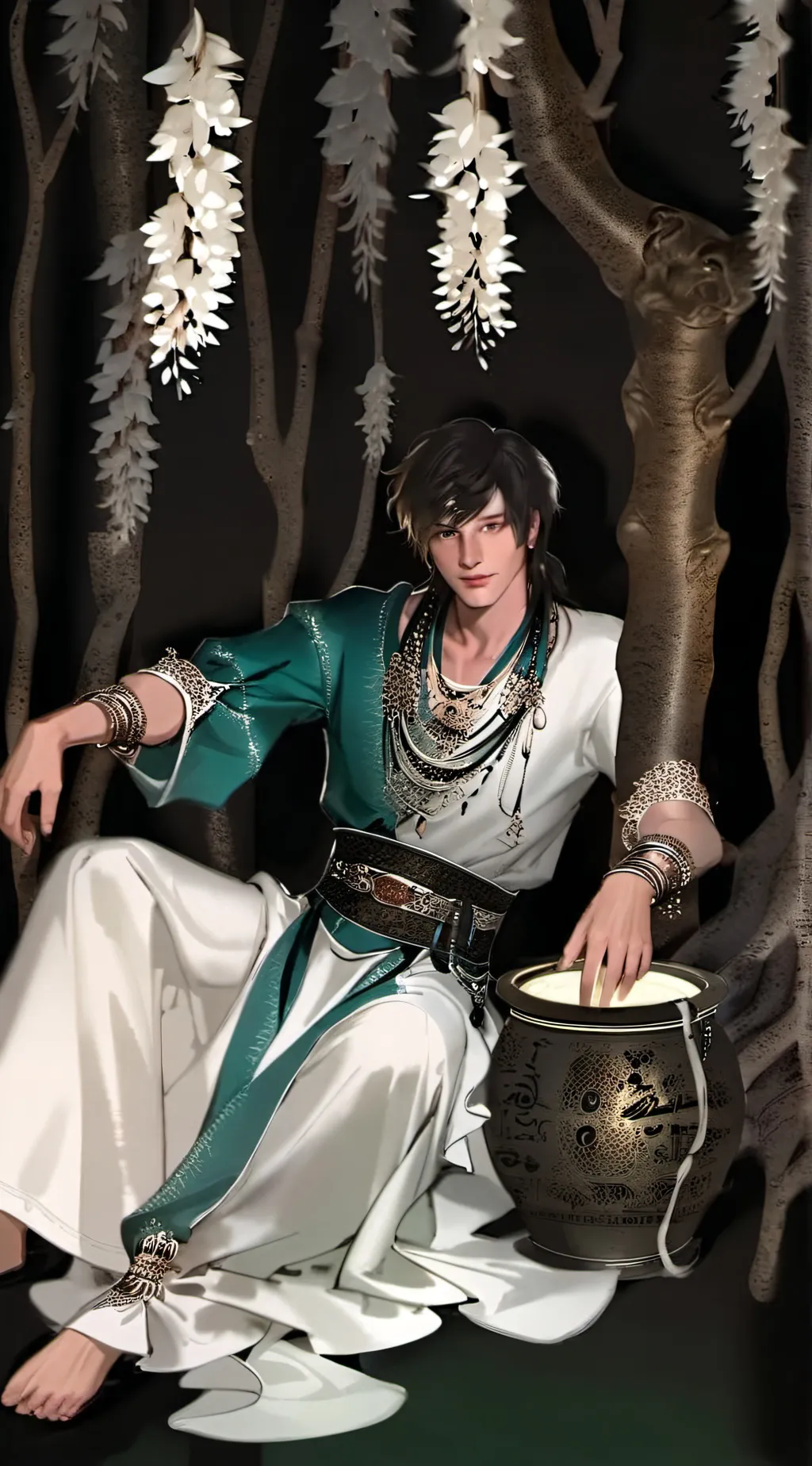 ai character: sam and colby  background