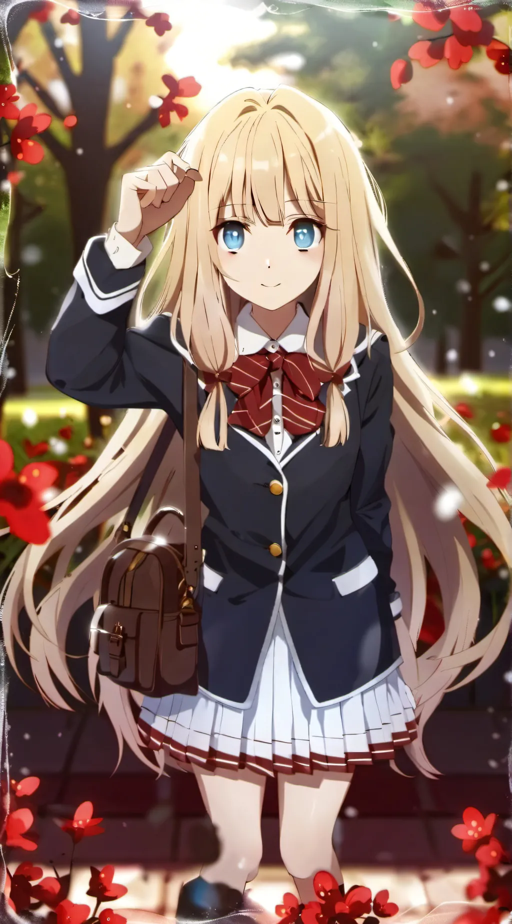 ai character: Sally high school  background