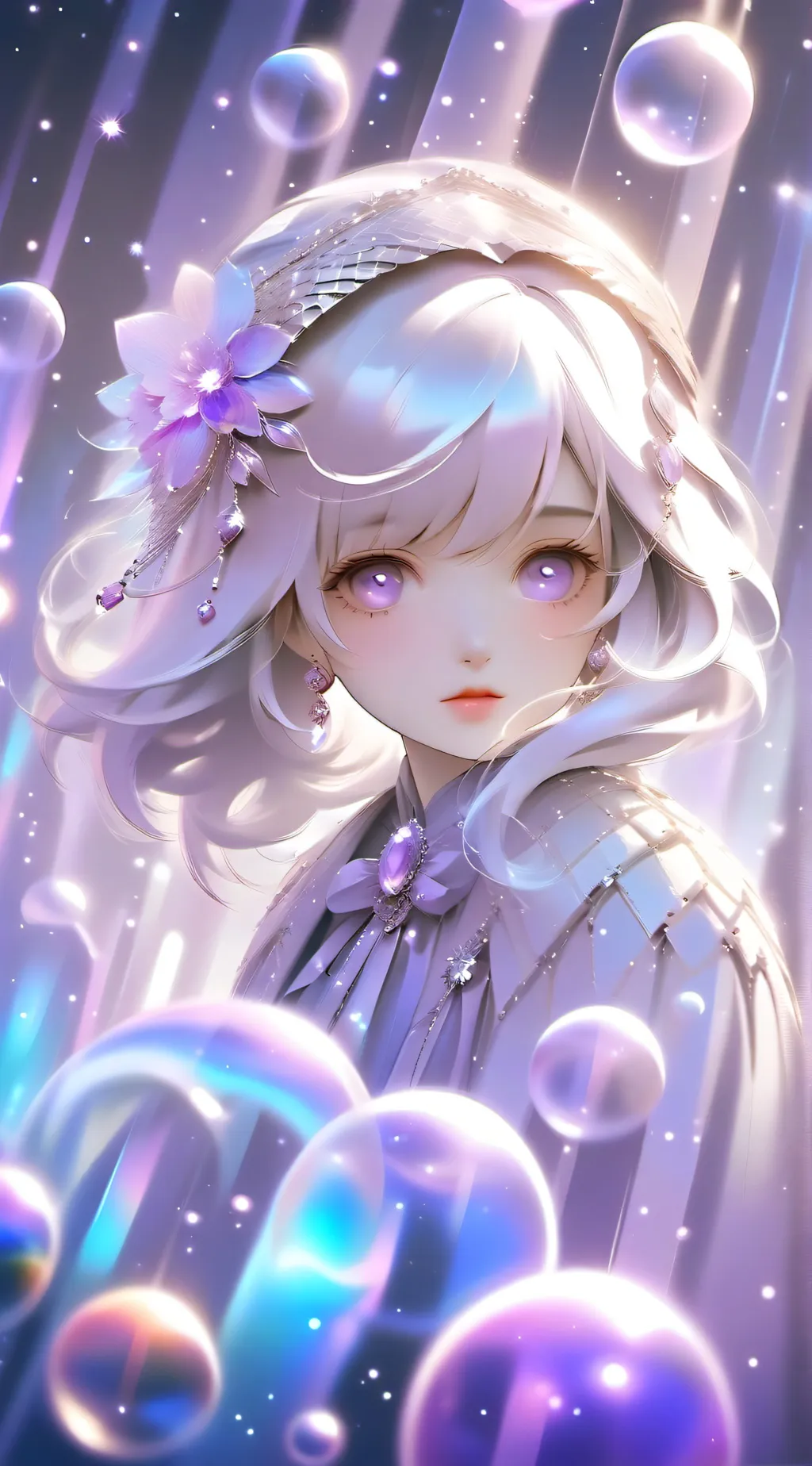 ai character: Bubble gum background