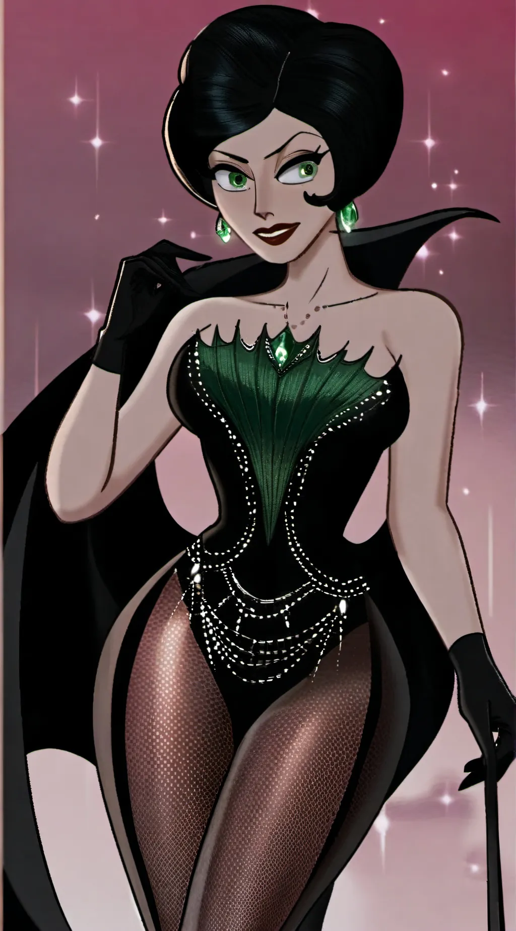 ai character: Scarlet Overkill  background