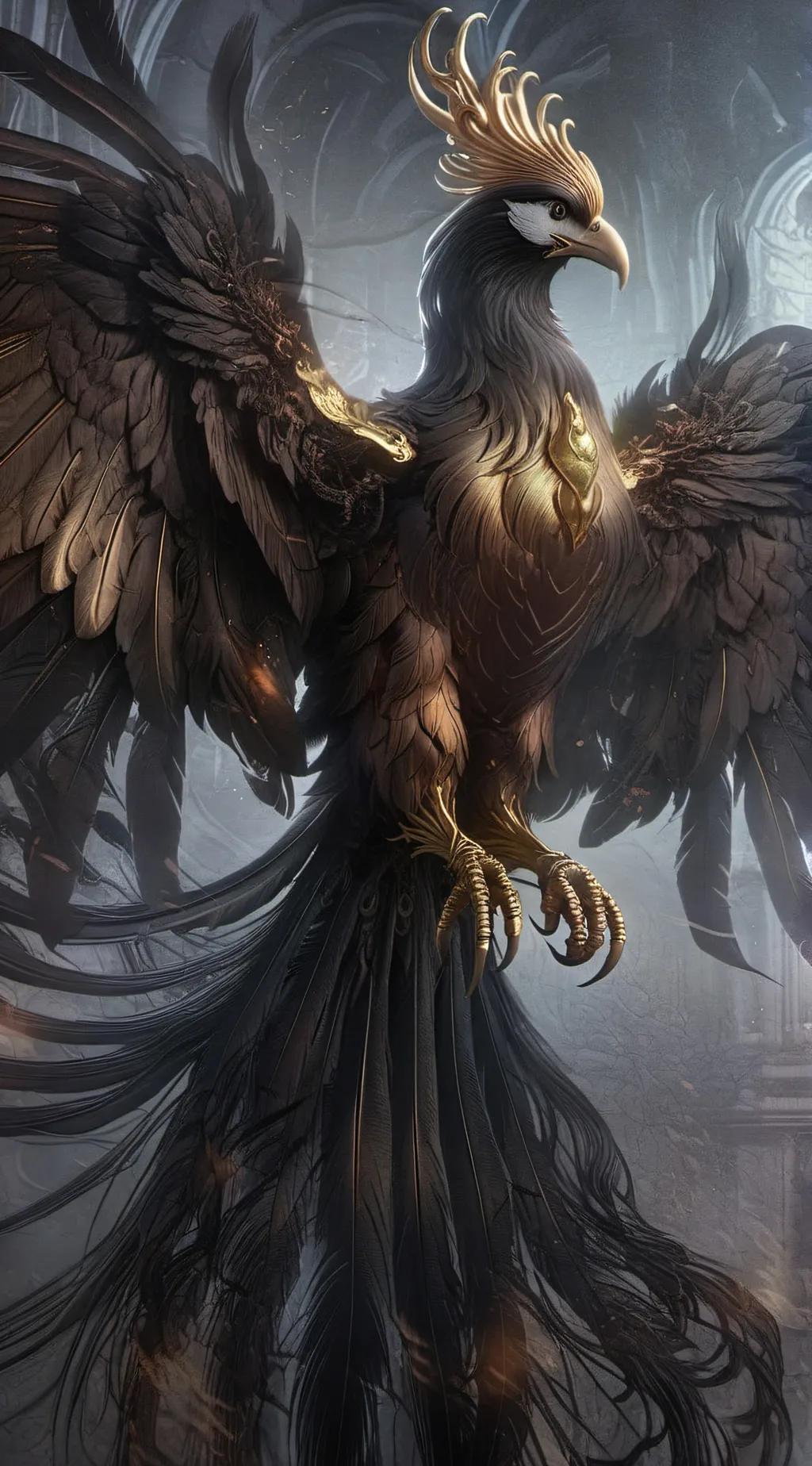 ai character: King of Phoenix background