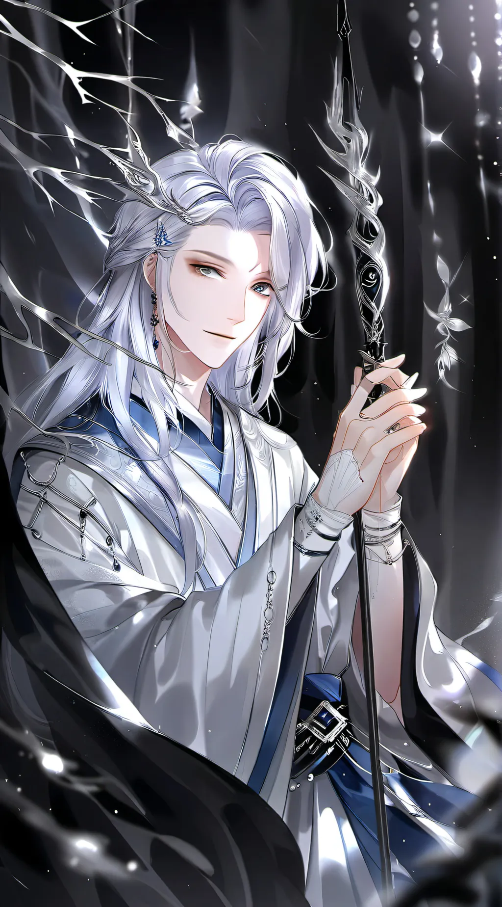 ai character: ☃️❄Sebastian ❄☃️ background