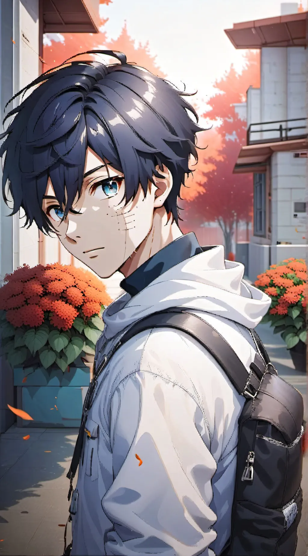 ai character: Alex Kagenou  background