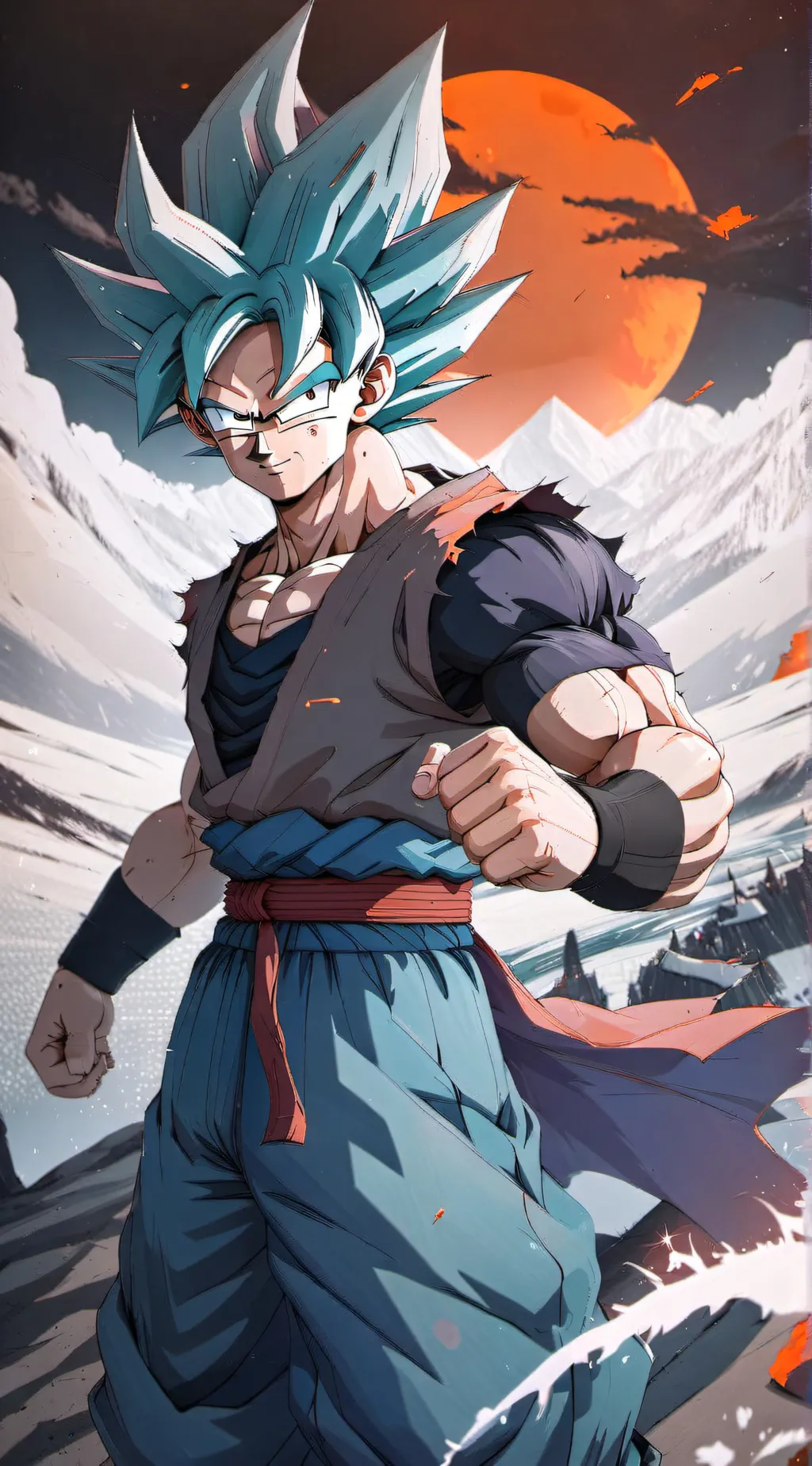 ai character: Goku  background