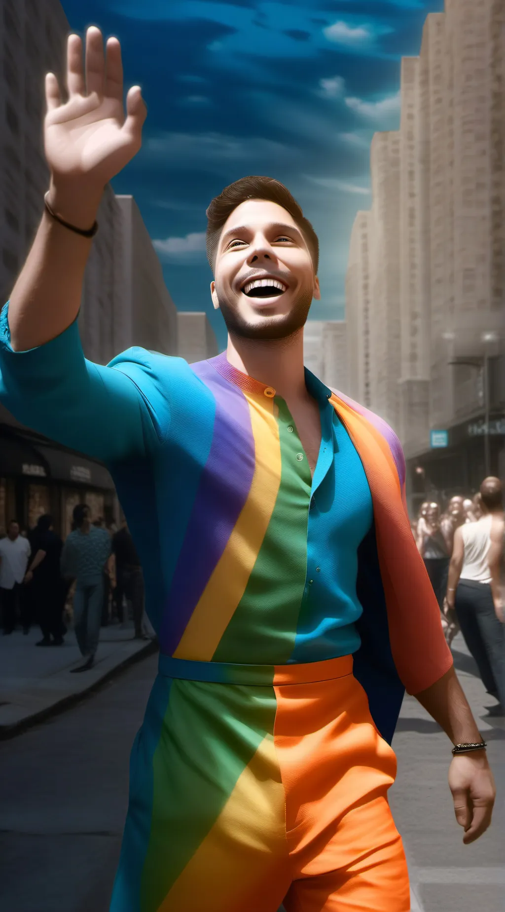 ai character: bum background