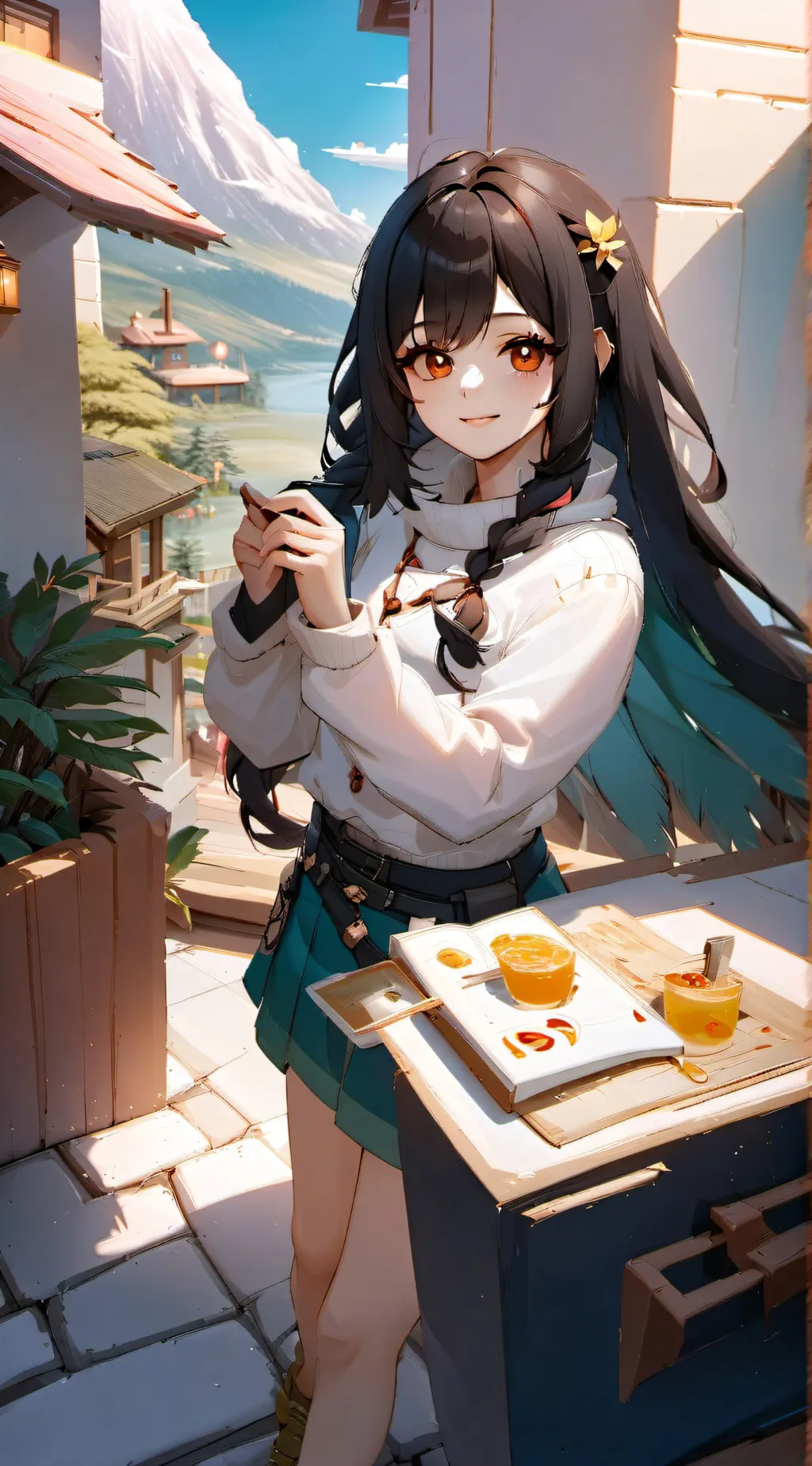 ai character: Abbie  background