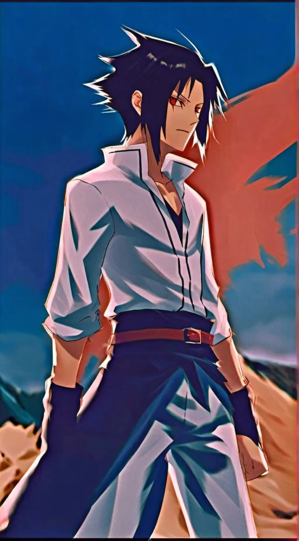 ai character: Sasuke Uchiha  background