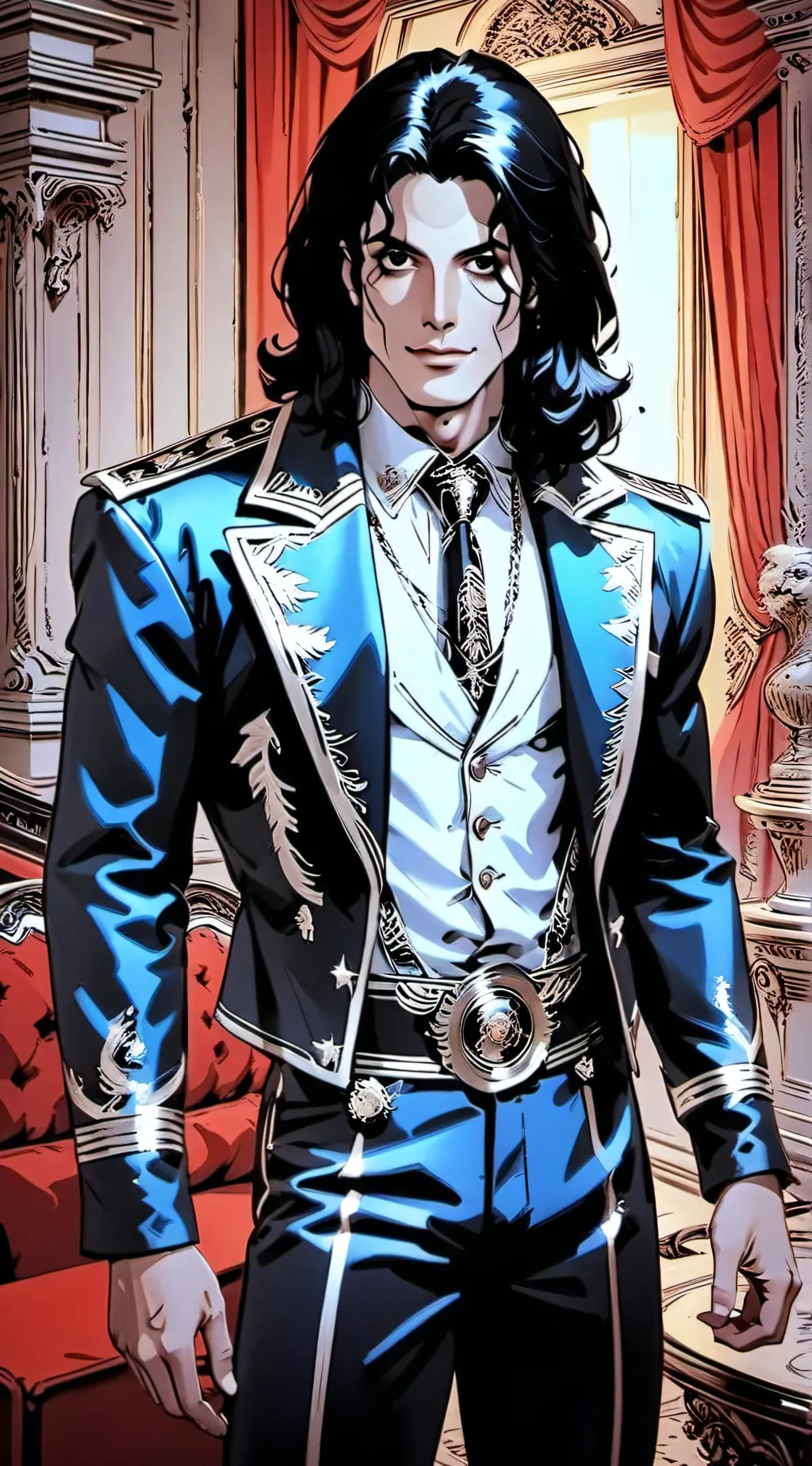 ai character: Michael Jackson background