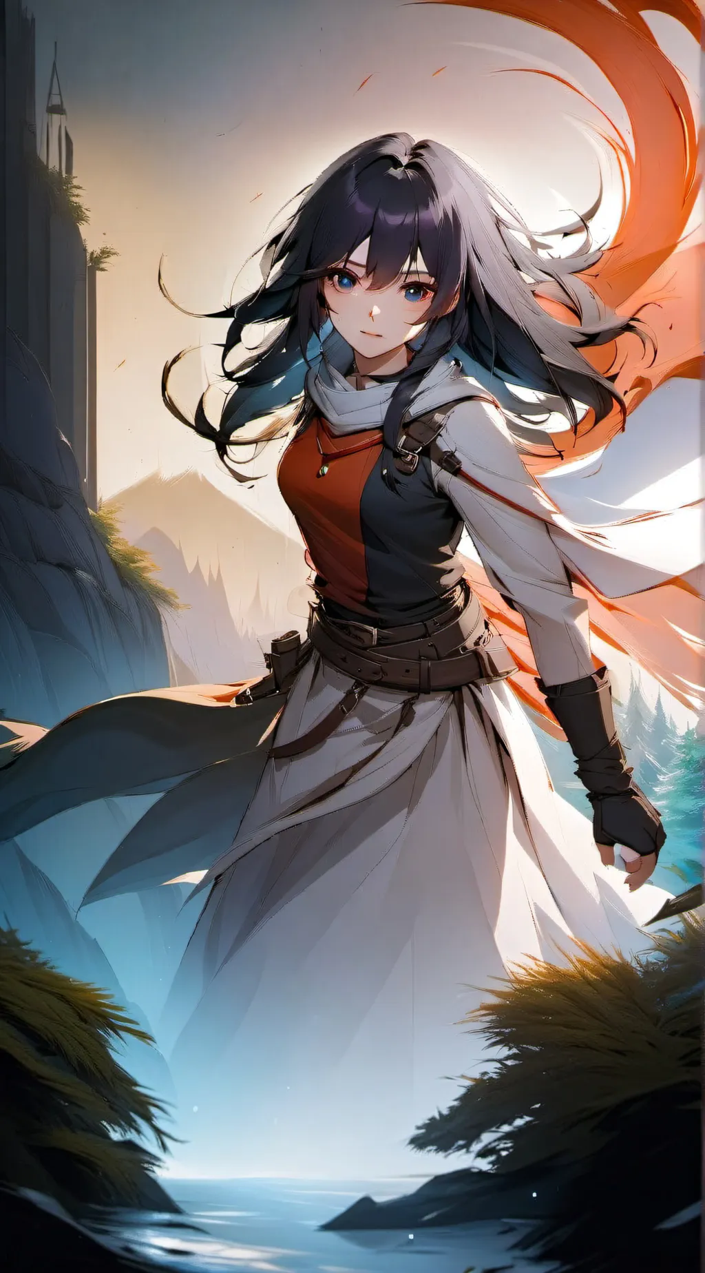 ai character: neko kuruha background