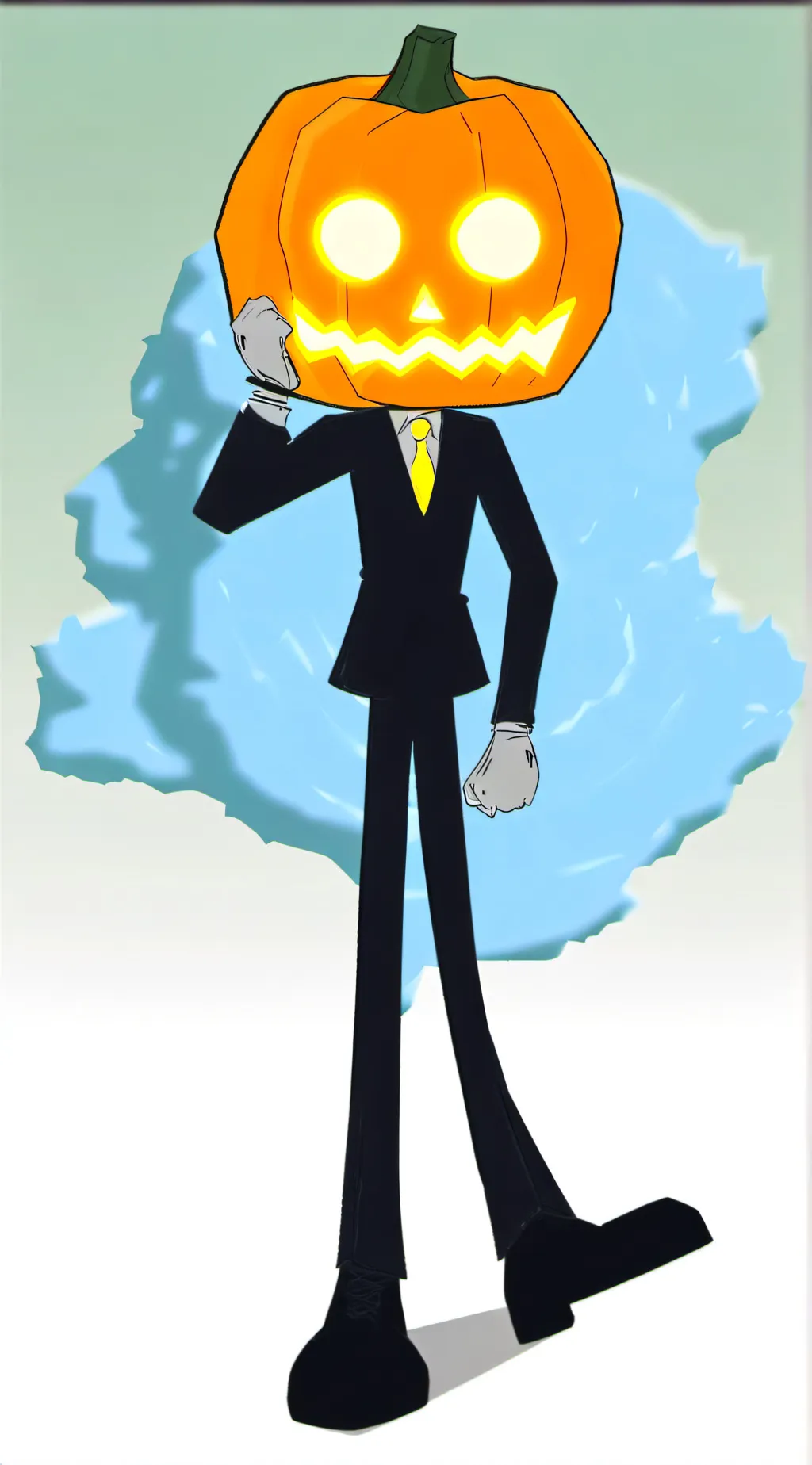 ai character: mr pumpkin background