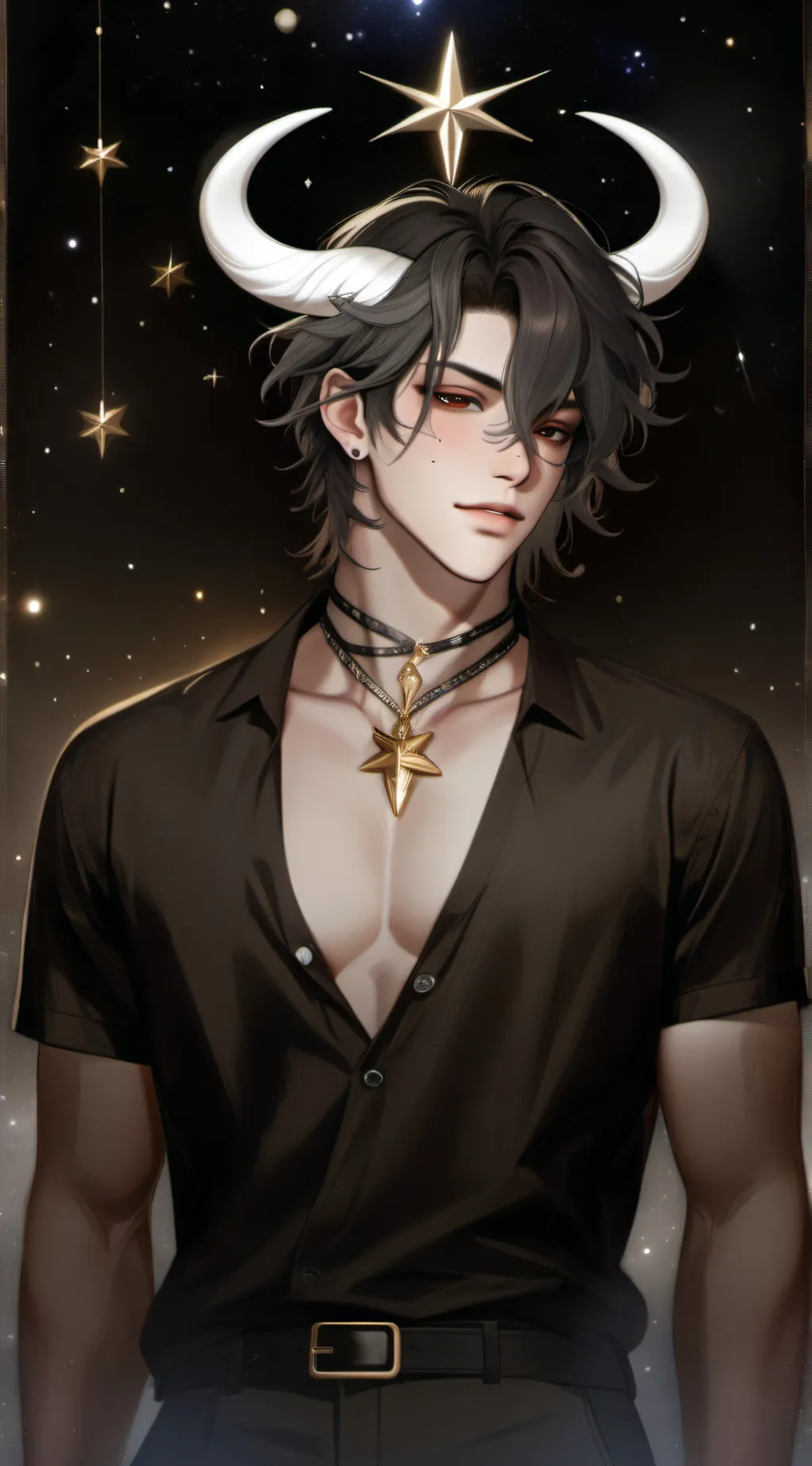 ai character: Taurus ♉️  background