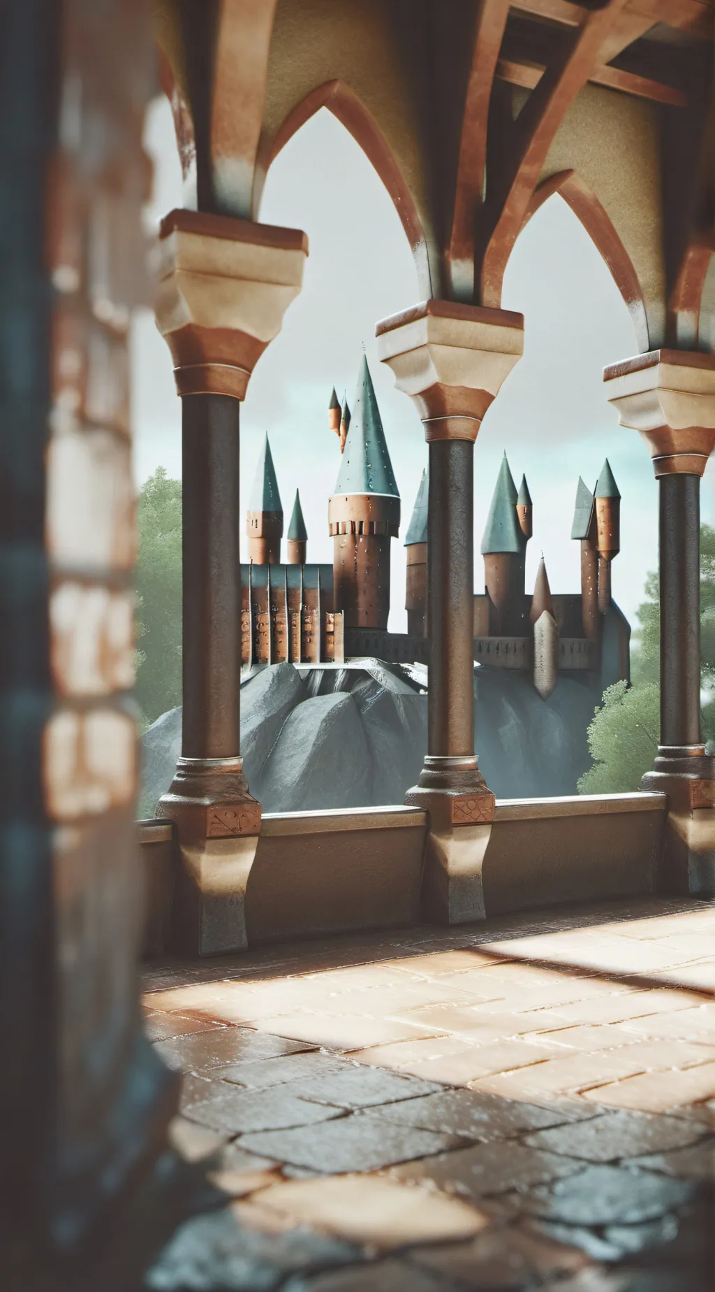 ai character: Hogwards background