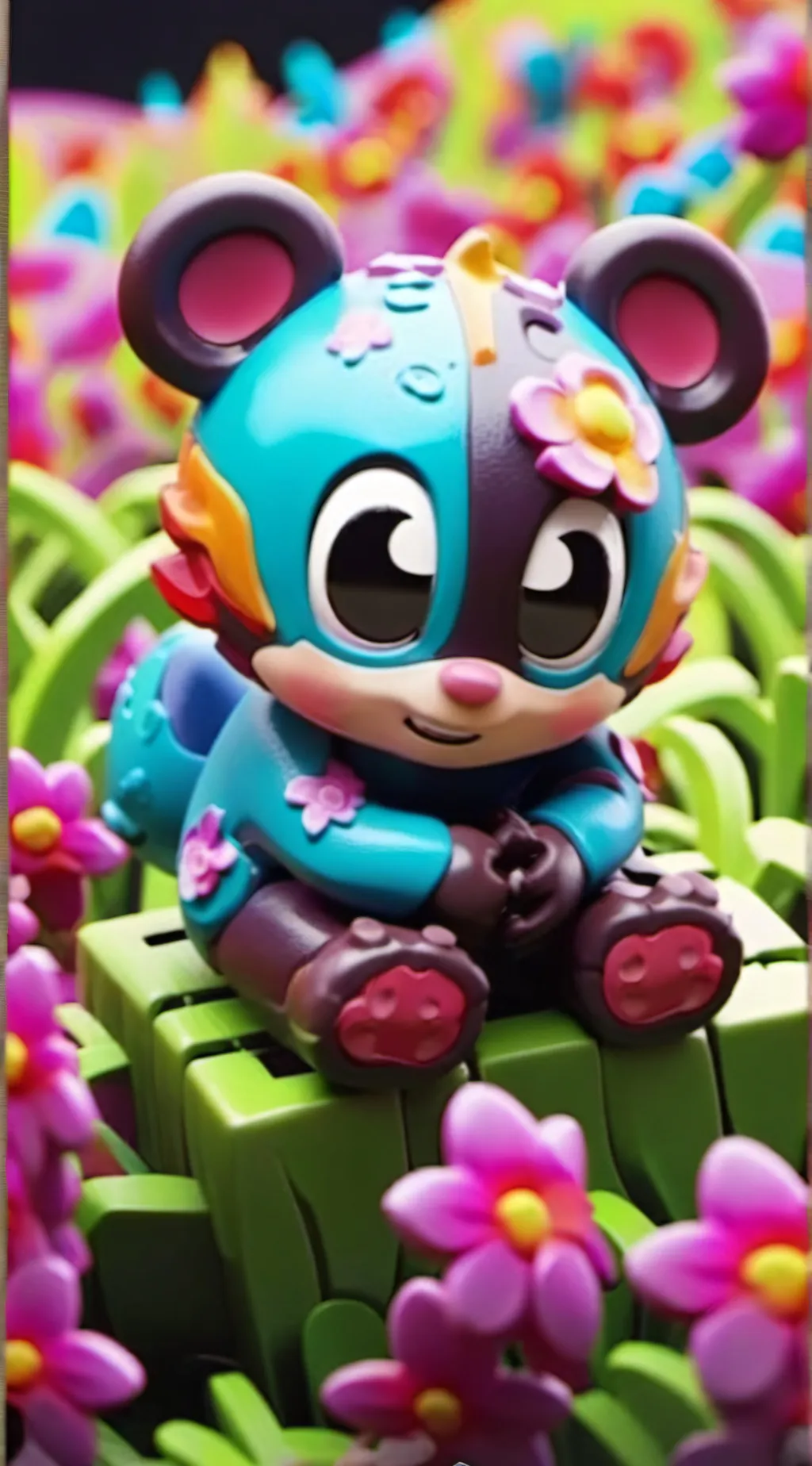 ai character: Smiling critter background