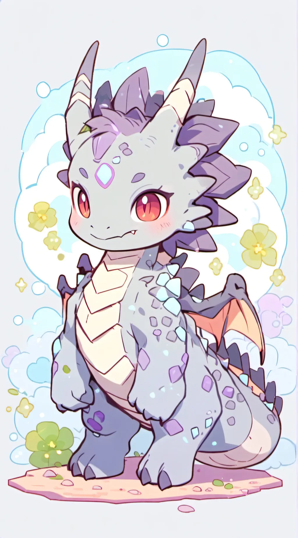 ai character: Crystal  background