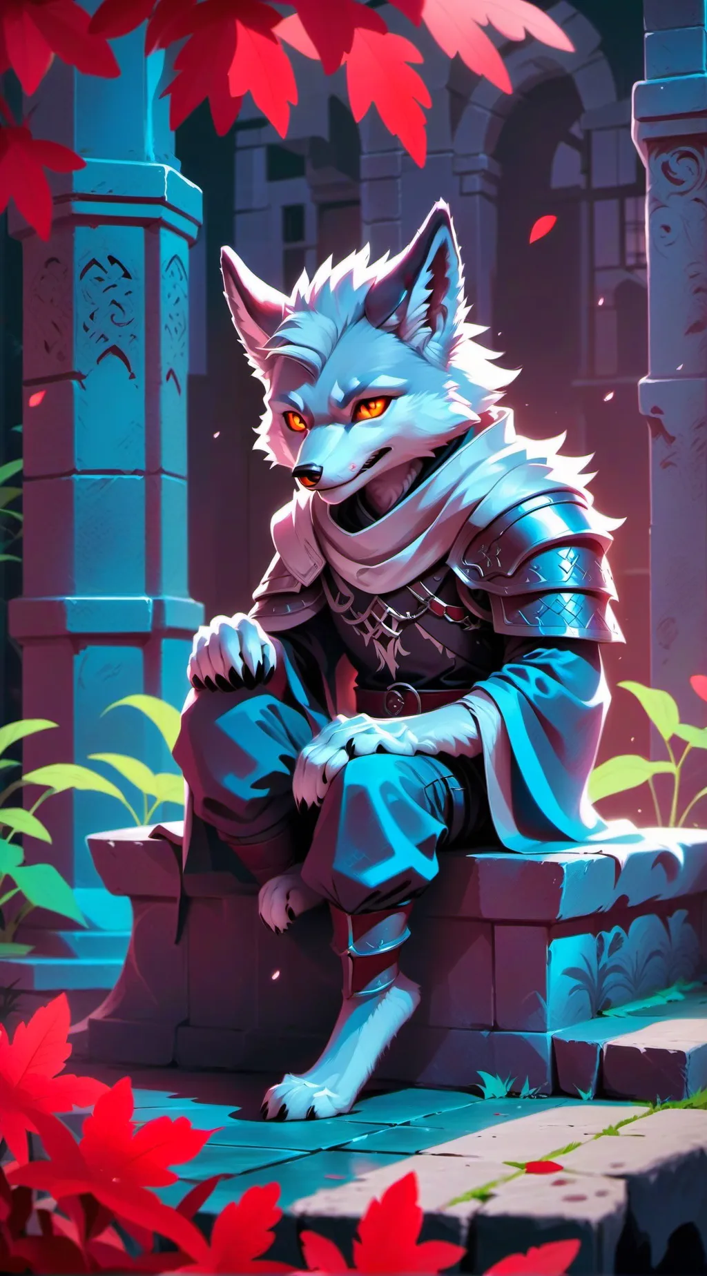 ai character: furry background