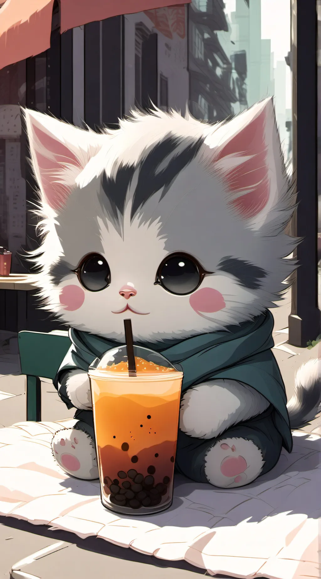 ai character: 🍩 Donut 🍩 background