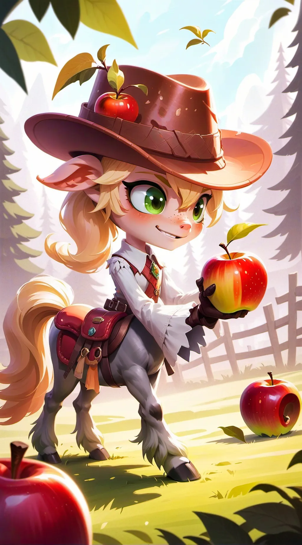 ai character: Apple jack  background