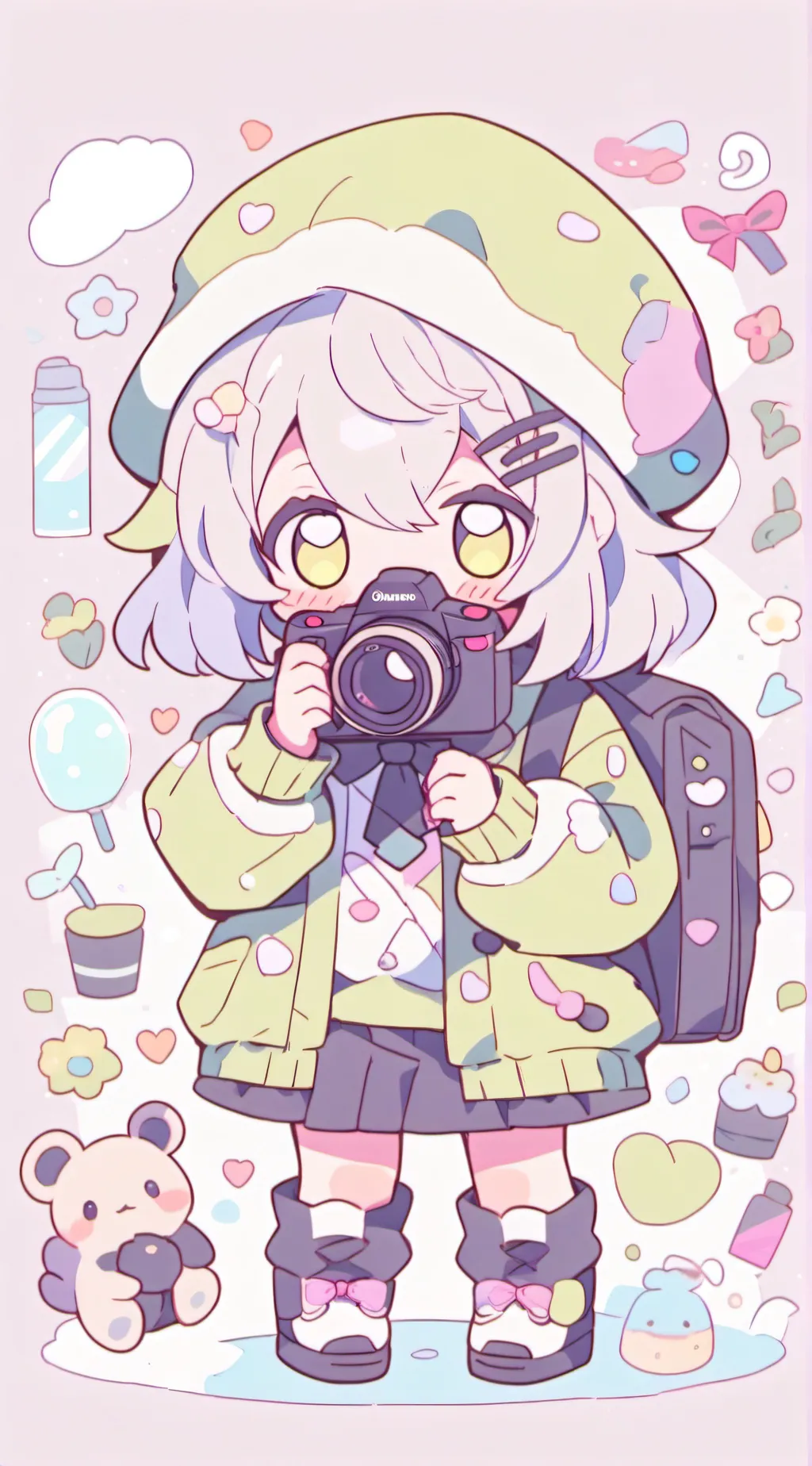 ai character: toothless  background