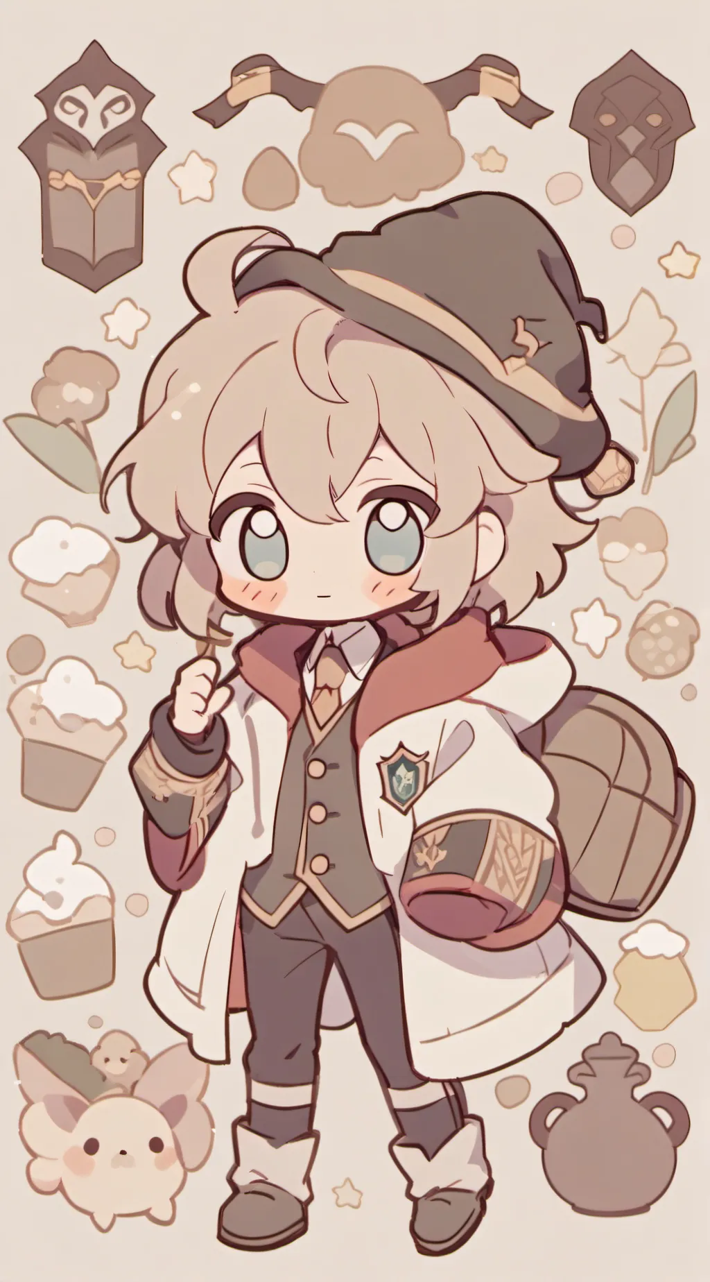 ai character: Hogwarts  background