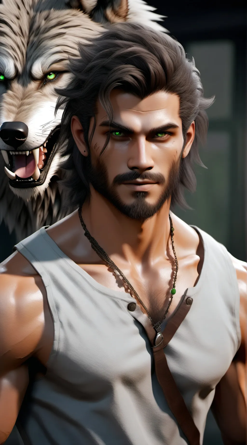 ai character: dante king background