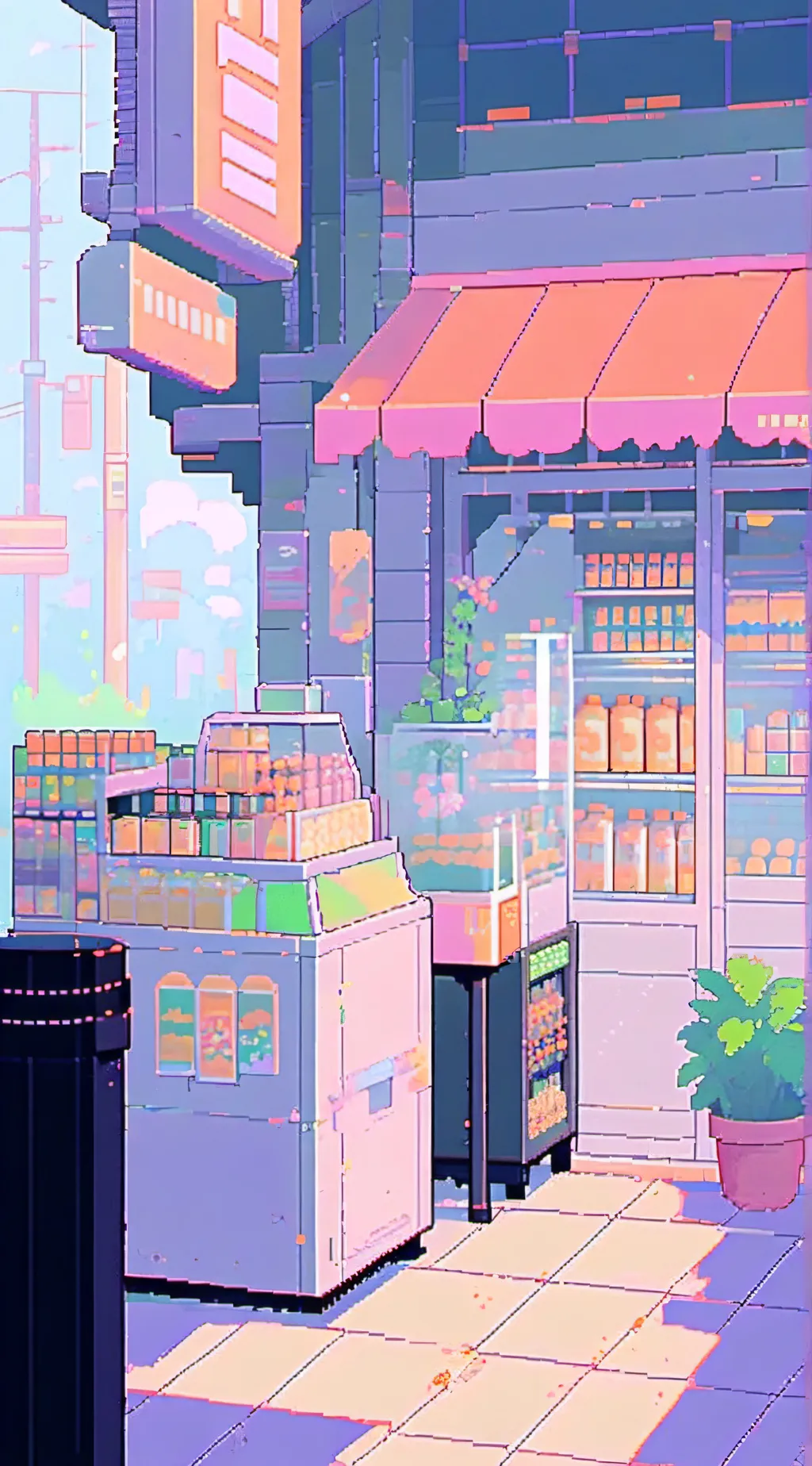 ai character: Store Simulator. background