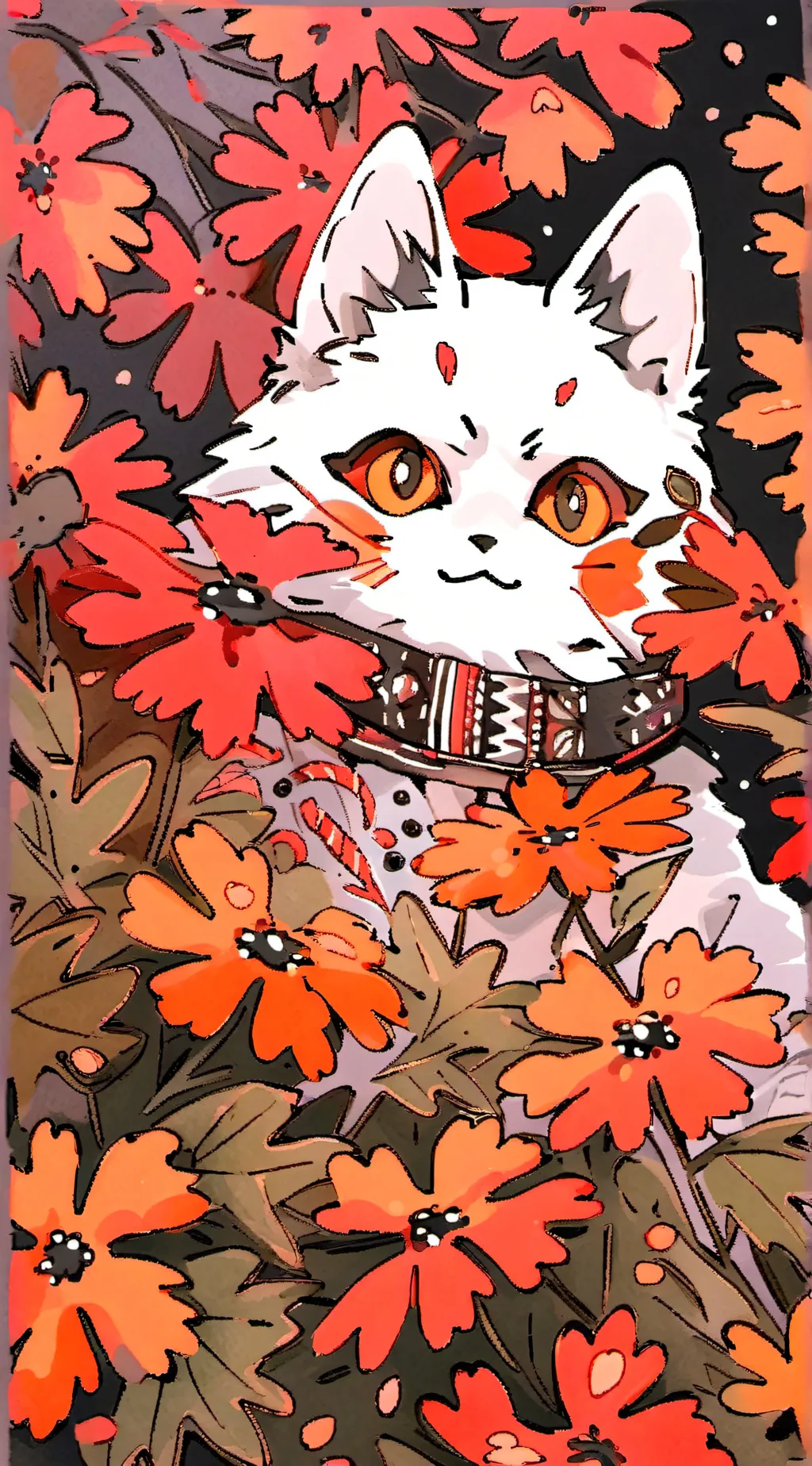 ai character: Autumn background