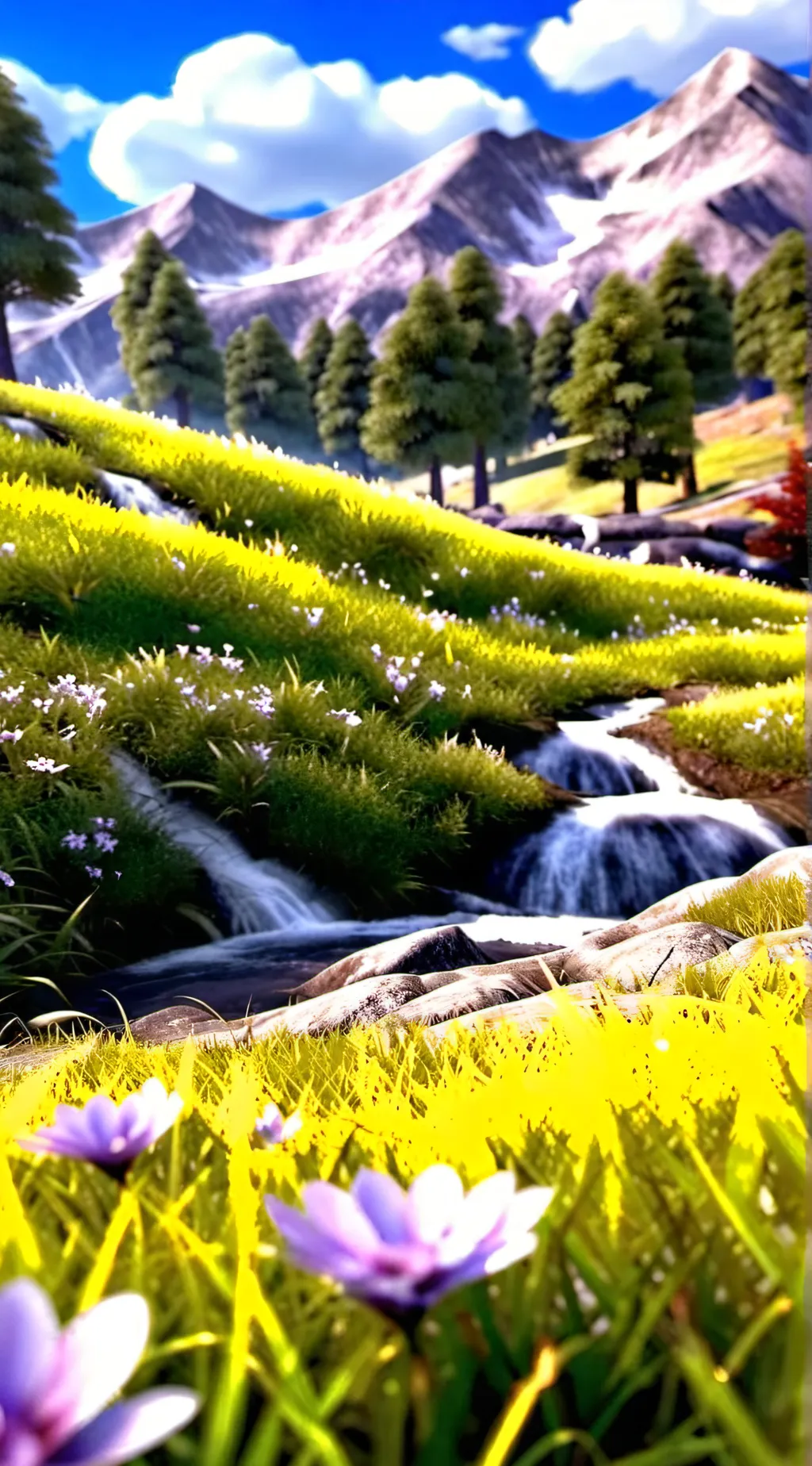 ai character: Grass background