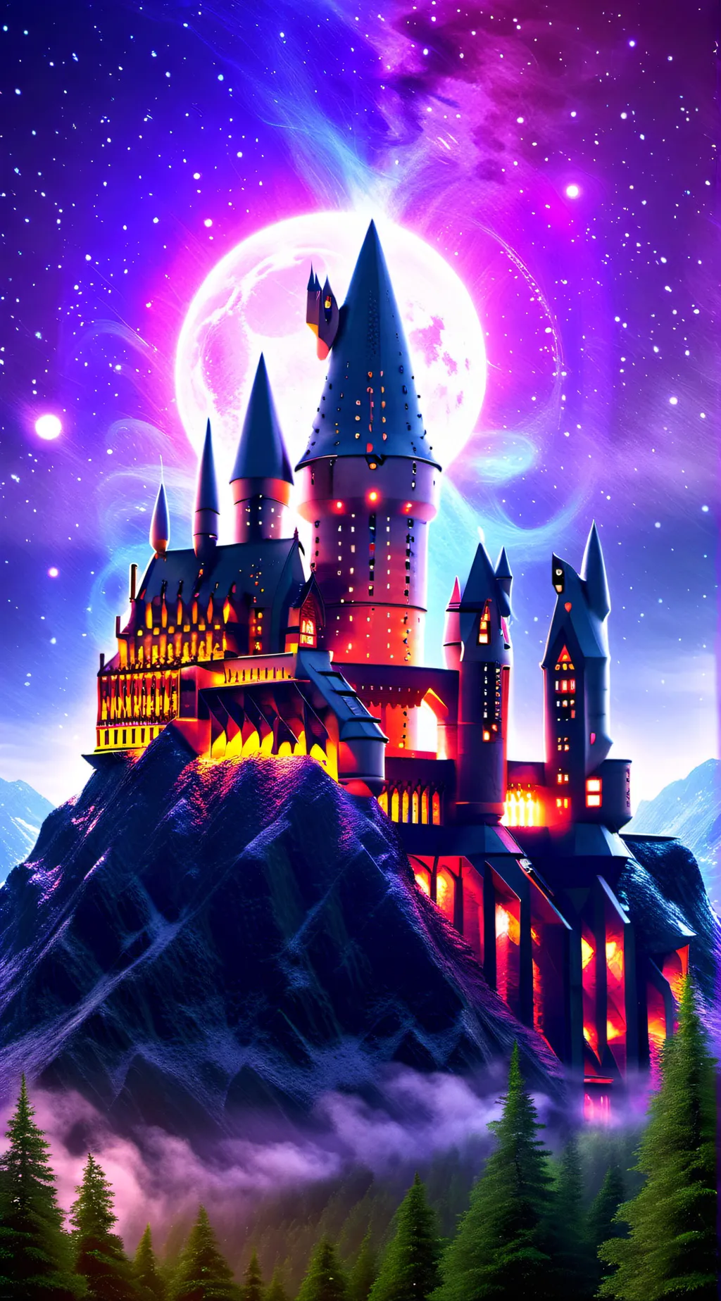 ai character: Hogwarts  background