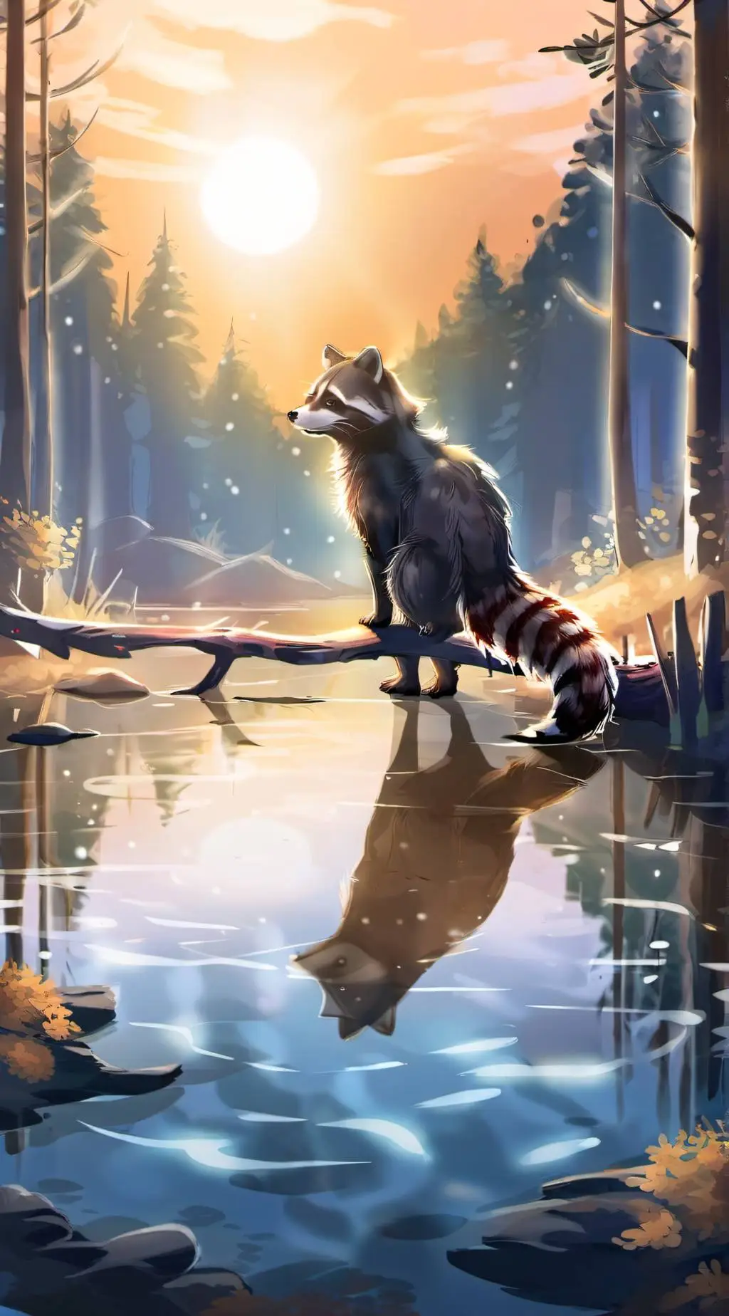 ai character: Leaf background