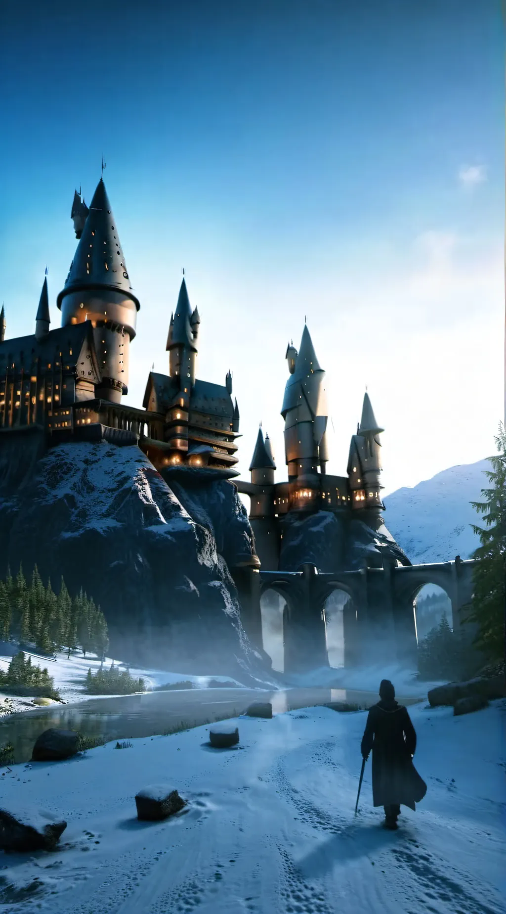 ai character: Hogwarts! background