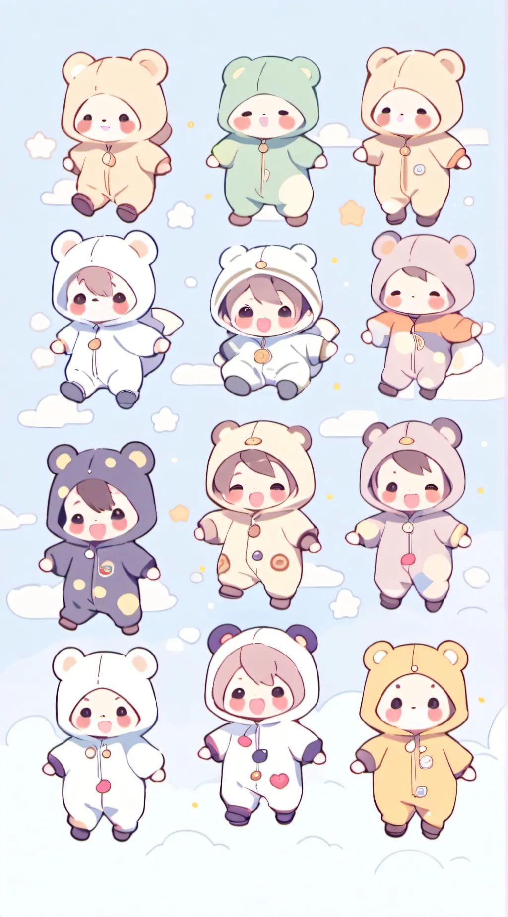 ai character: ugly babies background