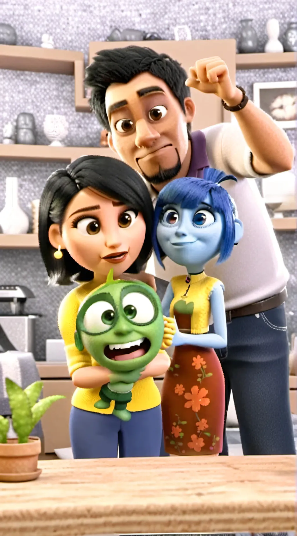 ai character: inside out 2 ships background