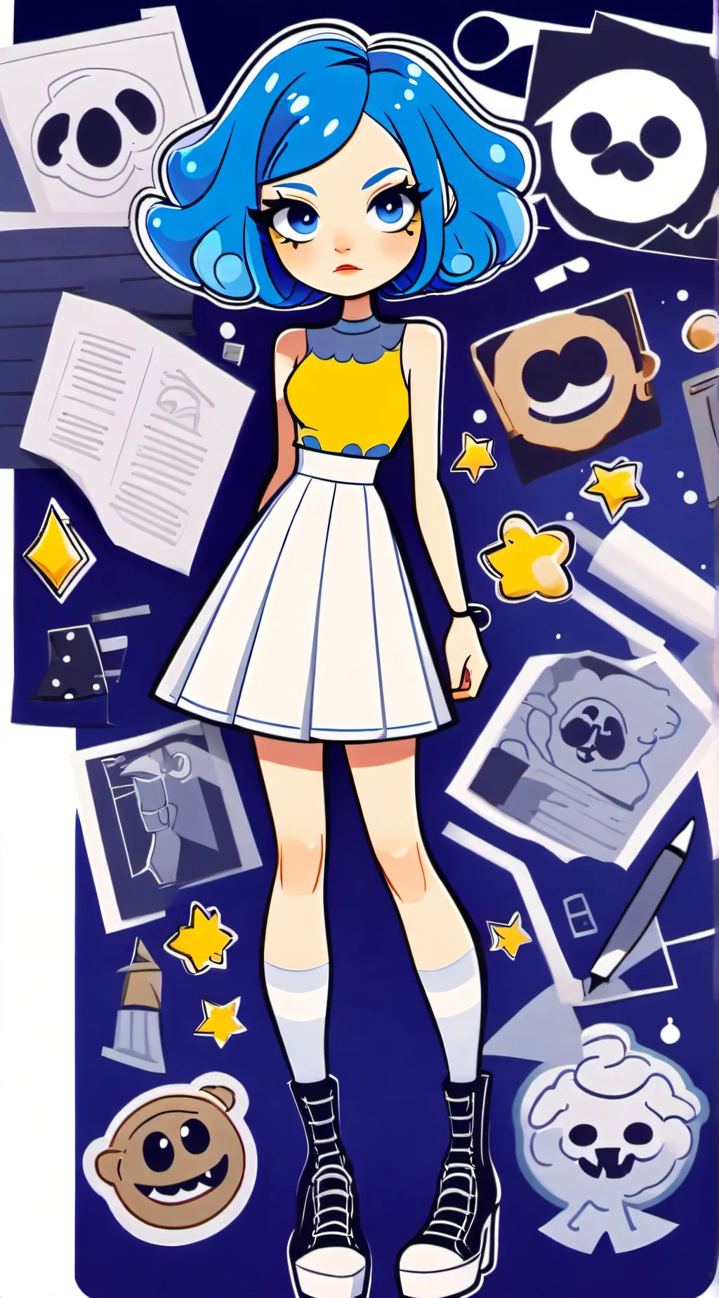 ai character: Joy background