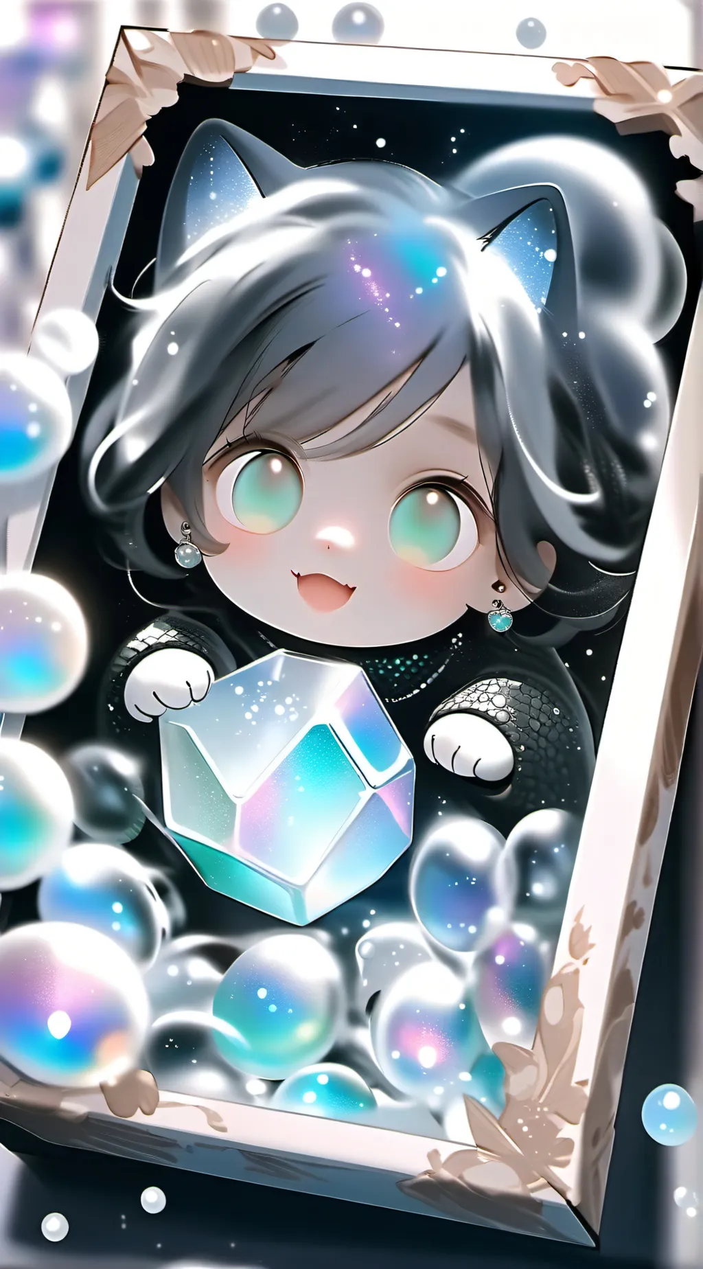 ai character: Crystal  background