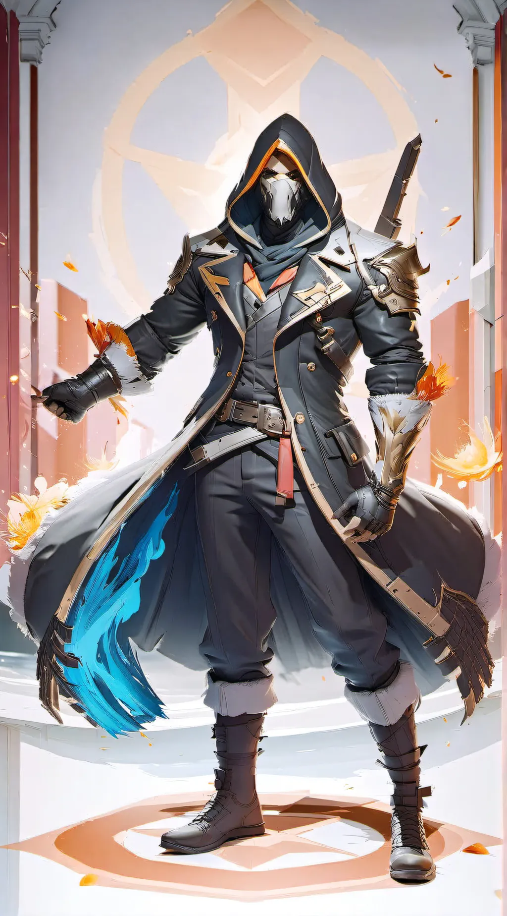 ai character: slash background