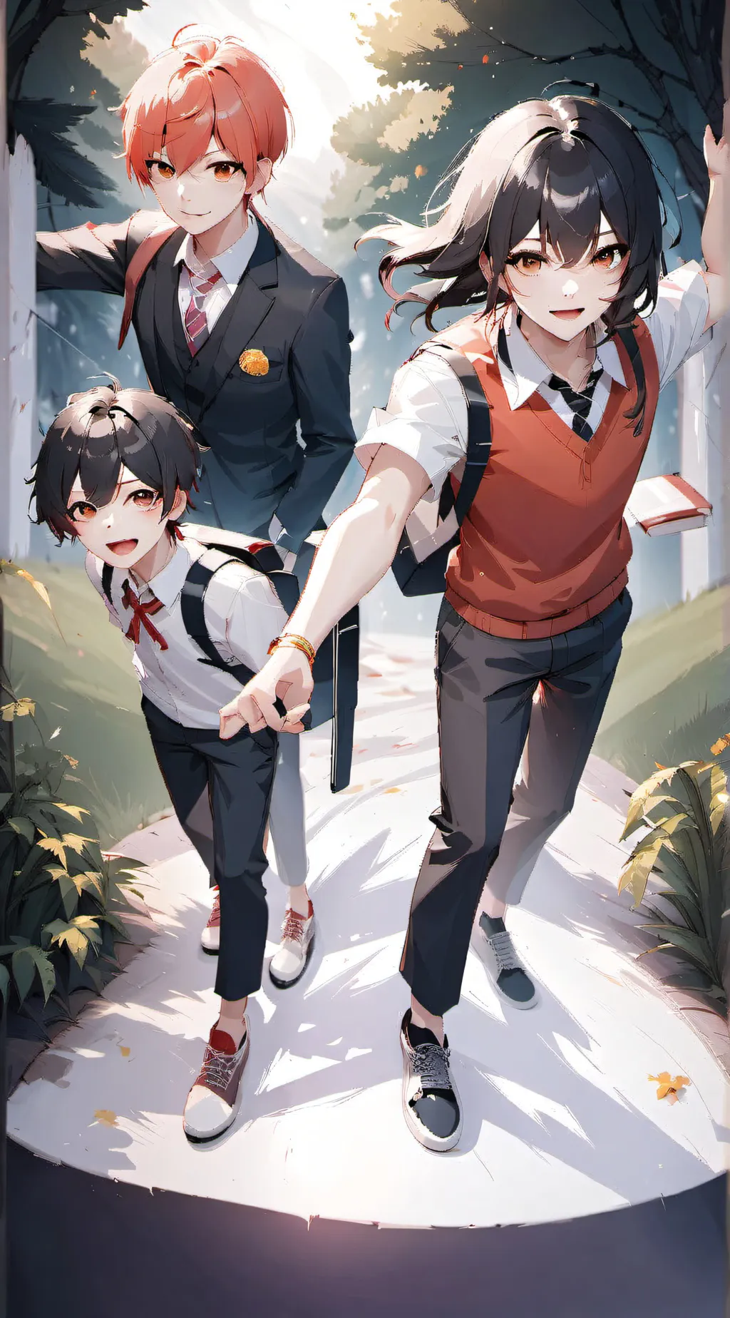 ai character: new kid at school background