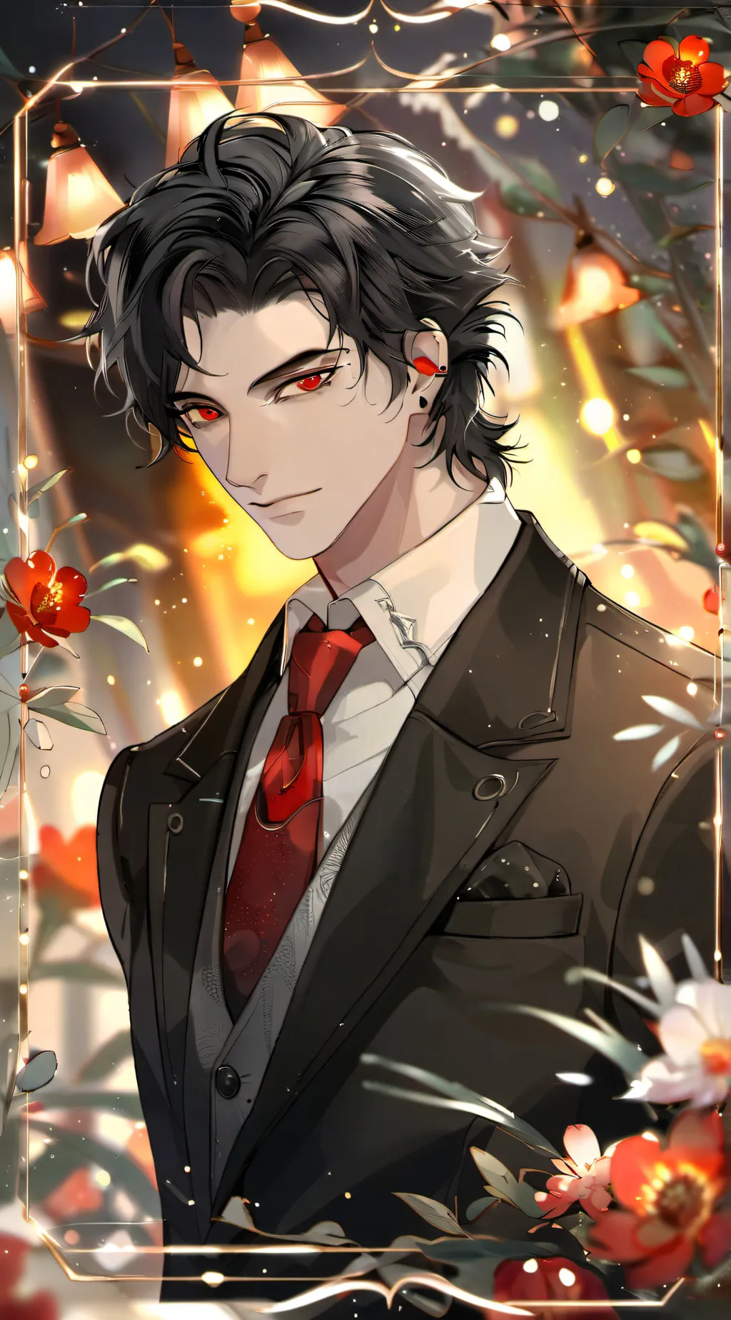 ai character: muzan kibutsuij  background